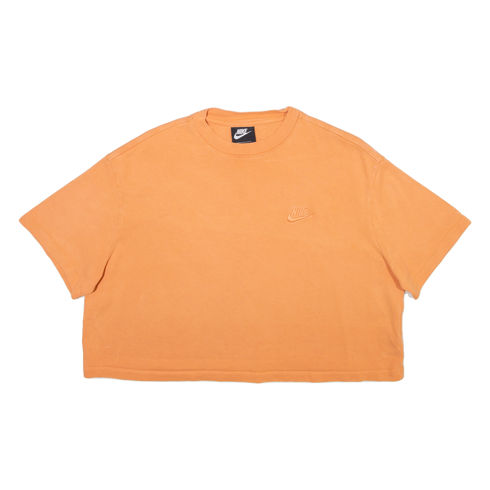 NIKE Cropped Womens T-Shirt Orange L Refurbished - N/A refurbished available on Cerqular