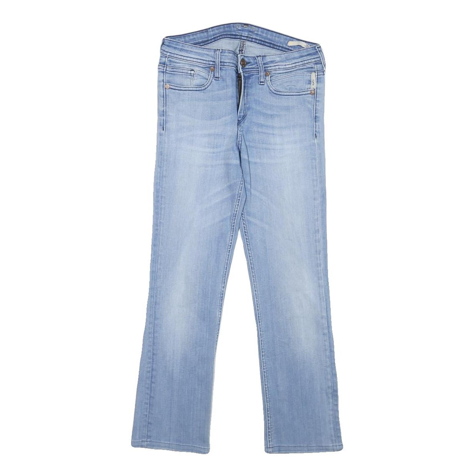 MELTIN POT Womens Jeans Blue Slim Straight Denim Light W26 L24 Stylish Design Refurbished - N/A refurbished available on Cerqular