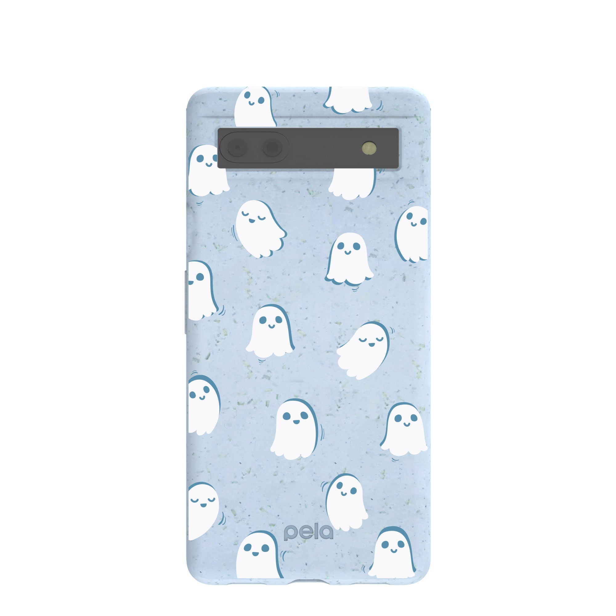 Powder Blue Ghostly Google Pixel 6a Case Refurbished - Pela Case refurbished available on Cerqular