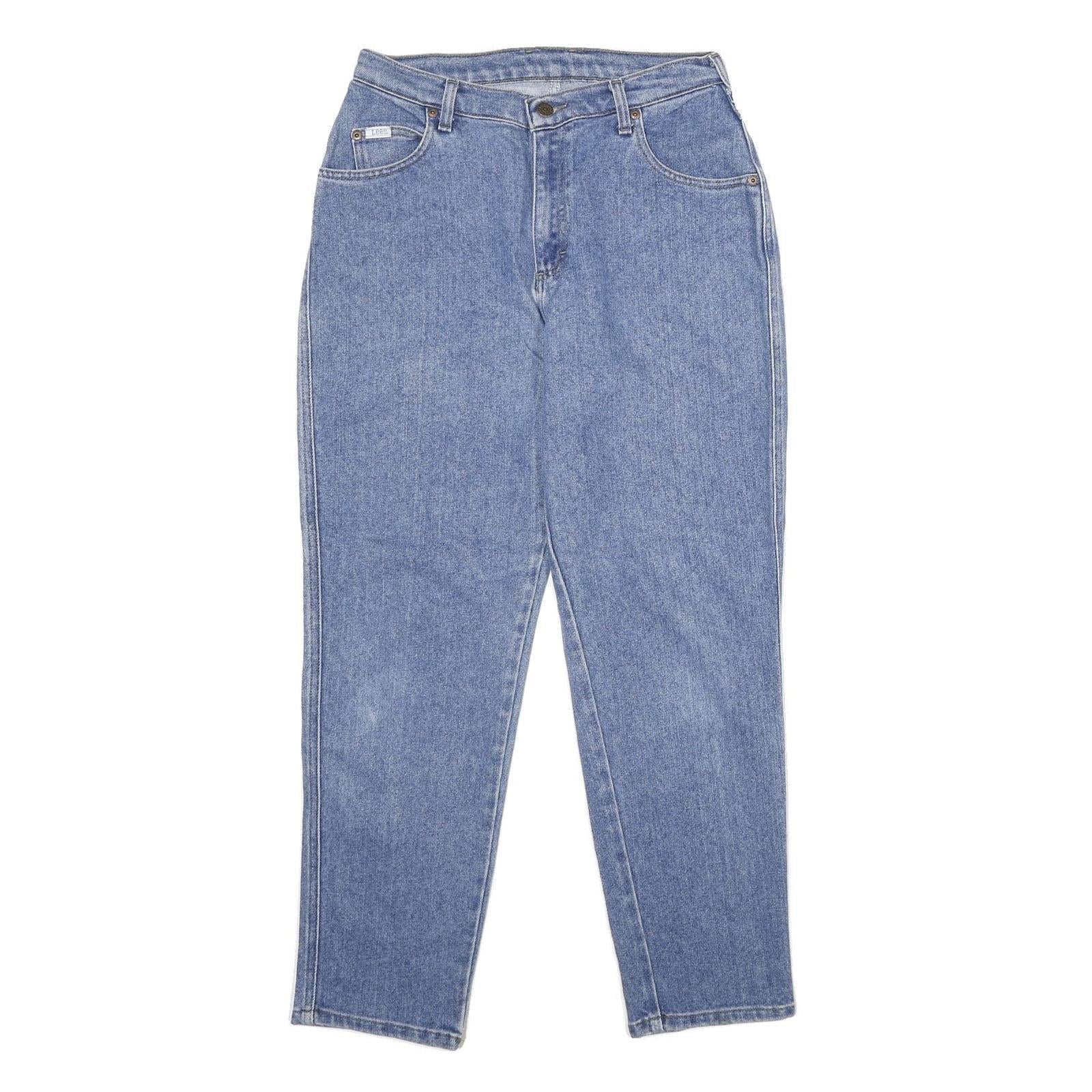 LEE Womens Jeans Blue Regular Straight Denim Medium W30 L29 Classic Cotton Blend Refurbished - N/A refurbished available on Cerqular