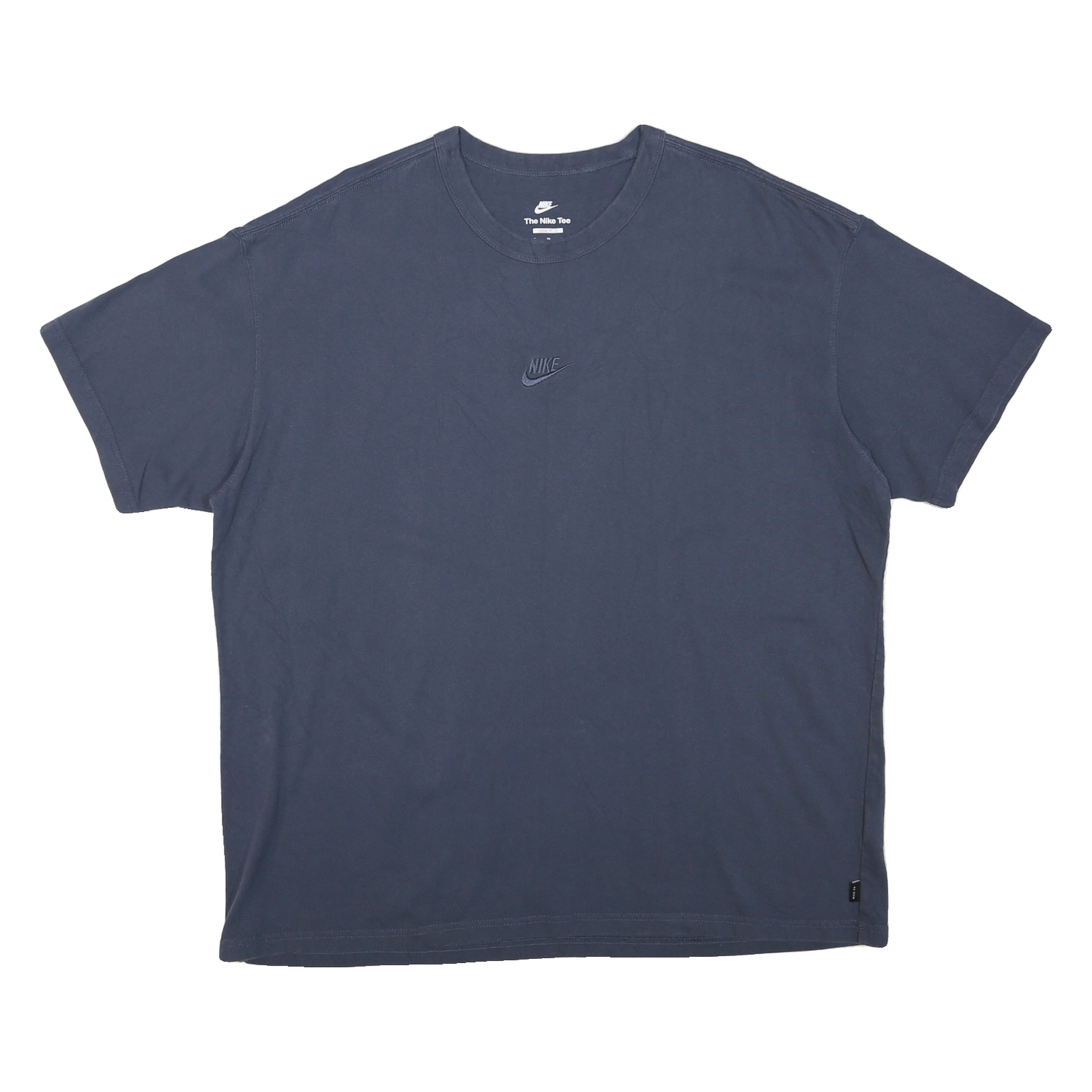 NIKE Mens Blue T-Shirt XL Short Sleeve Crew Neck Minimal Logo Cotton Blend Refurbished - N/A refurbished available on Cerqular