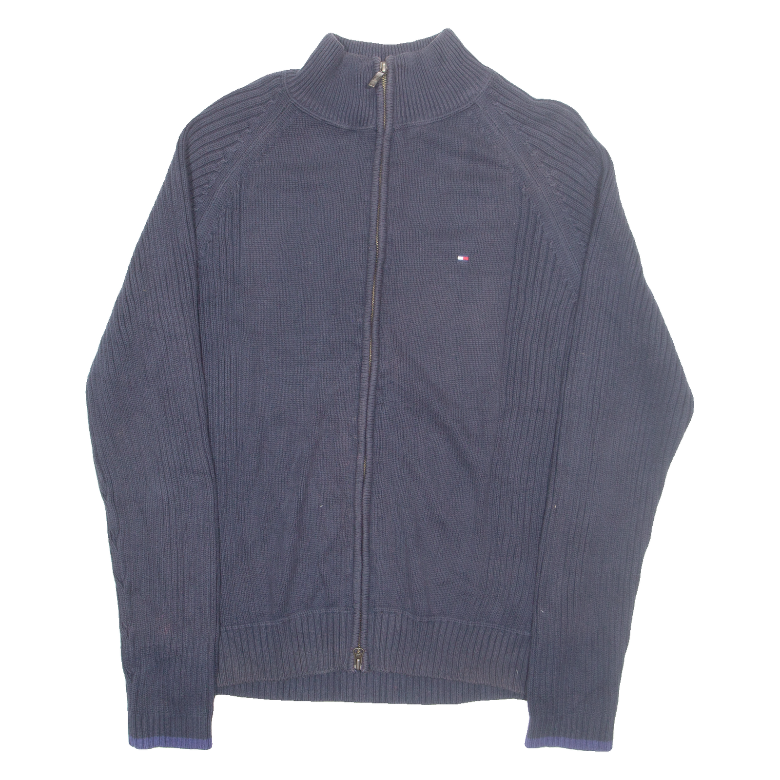 TOMMY HILFIGER Mens Jumper Blue Tight Knit M Refurbished - N/A refurbished available on Cerqular