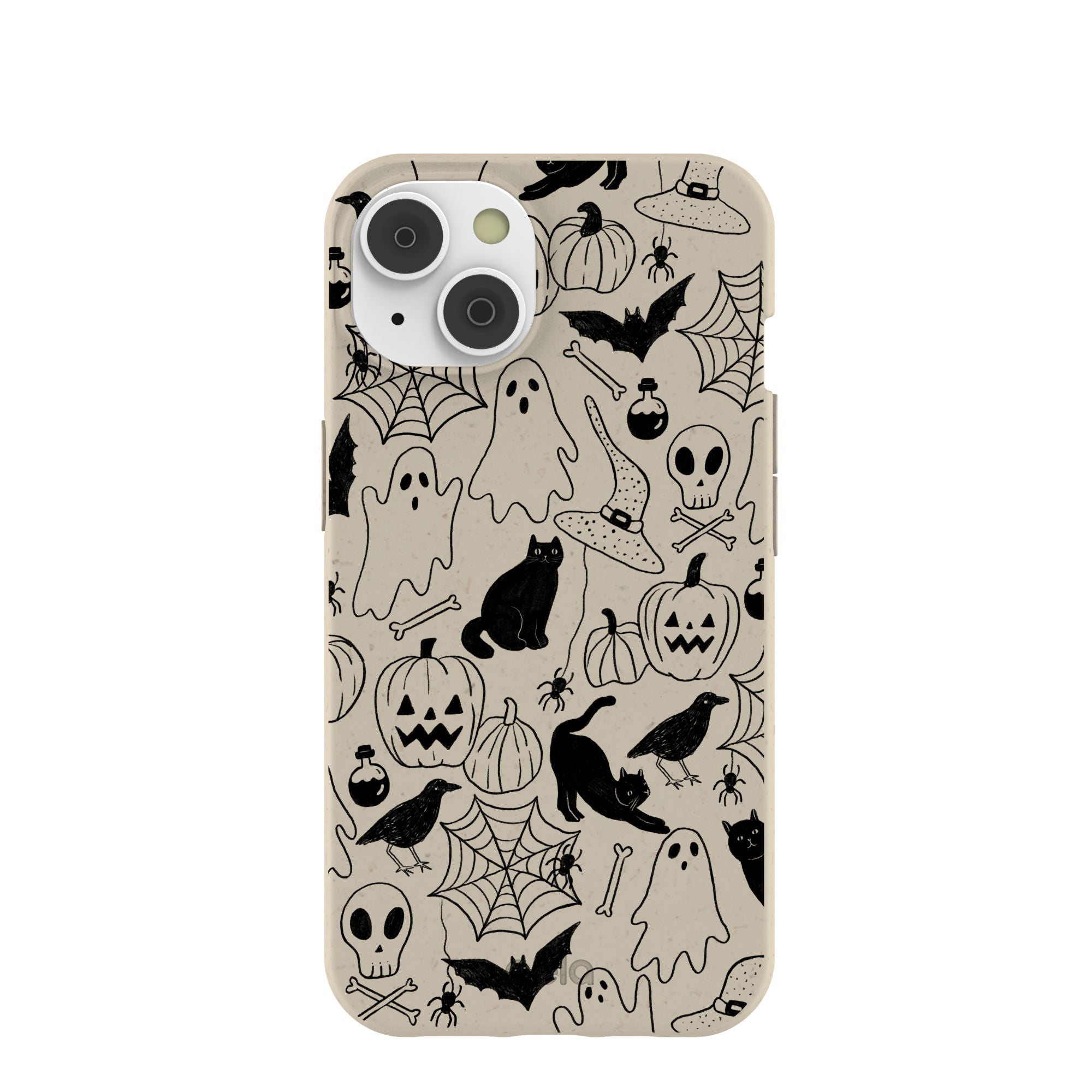 London Fog Sketchy Spirits iPhone 14/16e Case Refurbished - Pela Case refurbished available on Cerqular