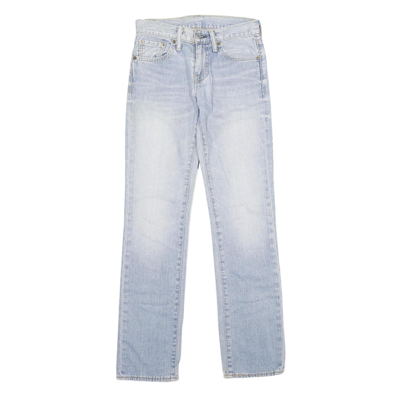 LEVI'S 511 Slim Mens Jeans Blue Denim Light W27 L32 Slim Fit Zip Refurbished - N/A refurbished available on Cerqular
