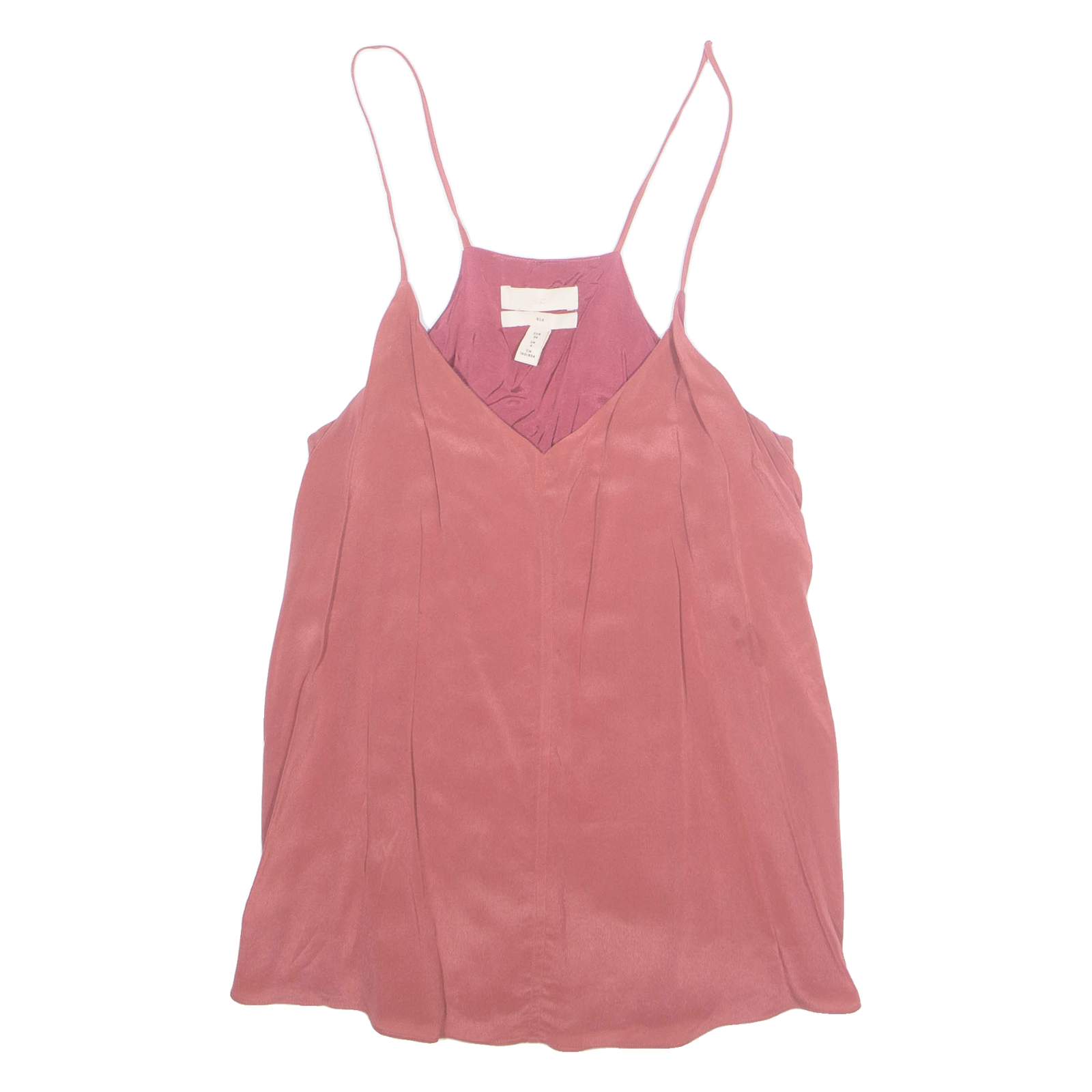 H&M Womens Camisole Top Pink V-Neck Sleeveless Silk XS Refurbished - N/A refurbished available on Cerqular