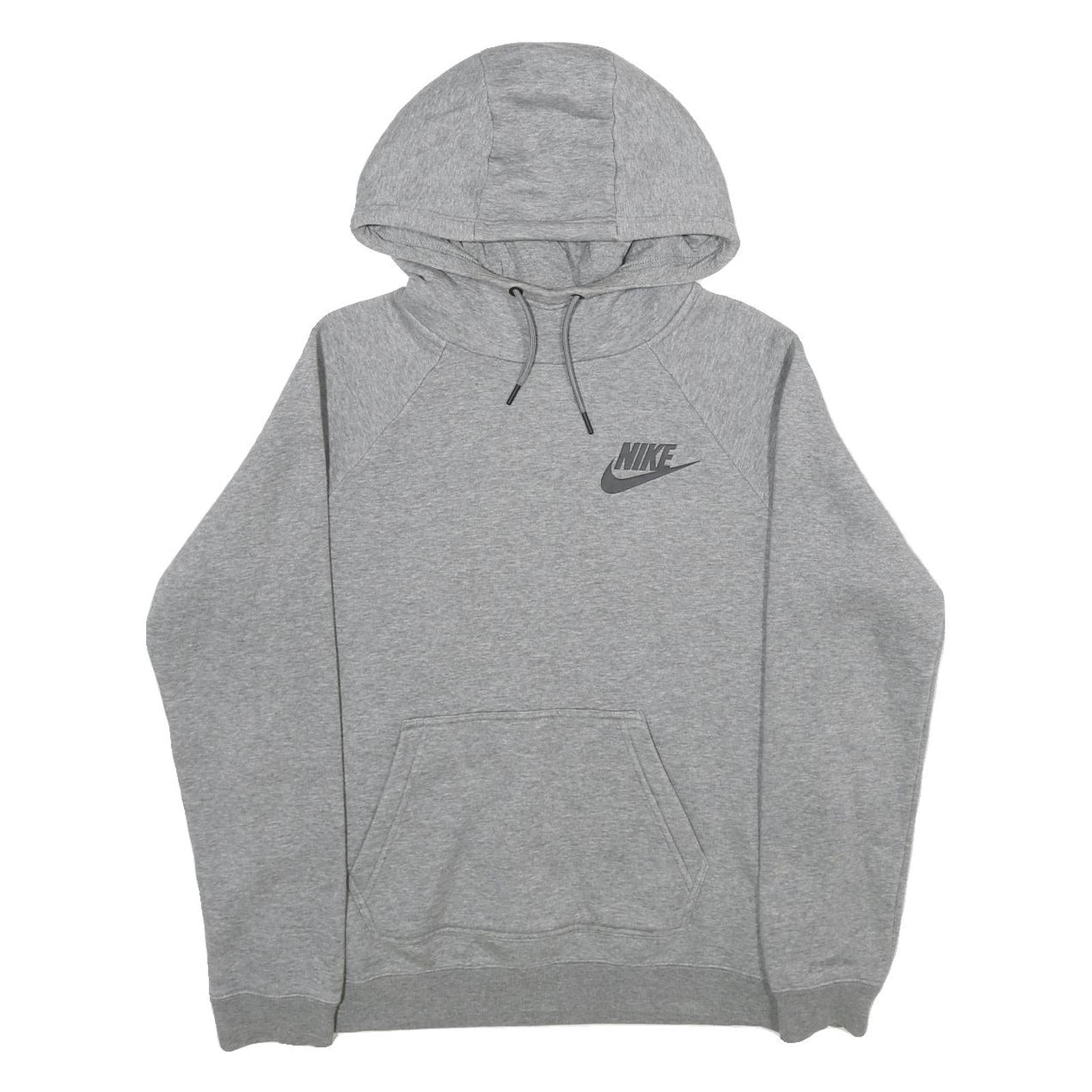 NIKE Mens Grey Hoodie S Cotton Blend Pullover Lightweight Sportswear Refurbished - N/A refurbished available on Cerqular