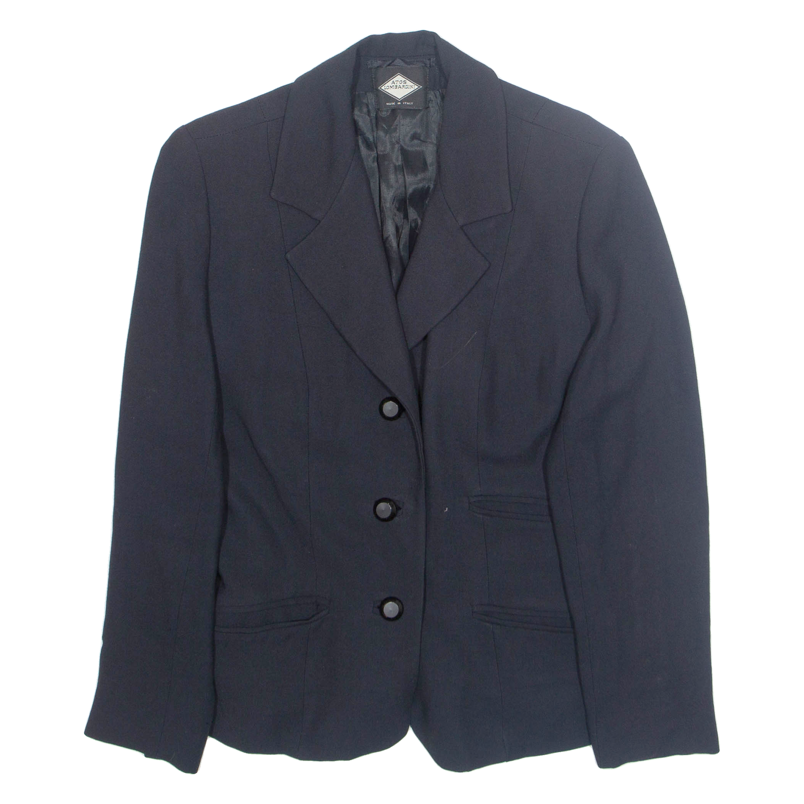 ATOS LOMBARDINI Womens Blazer Jacket Black M Refurbished - N/A refurbished available on Cerqular