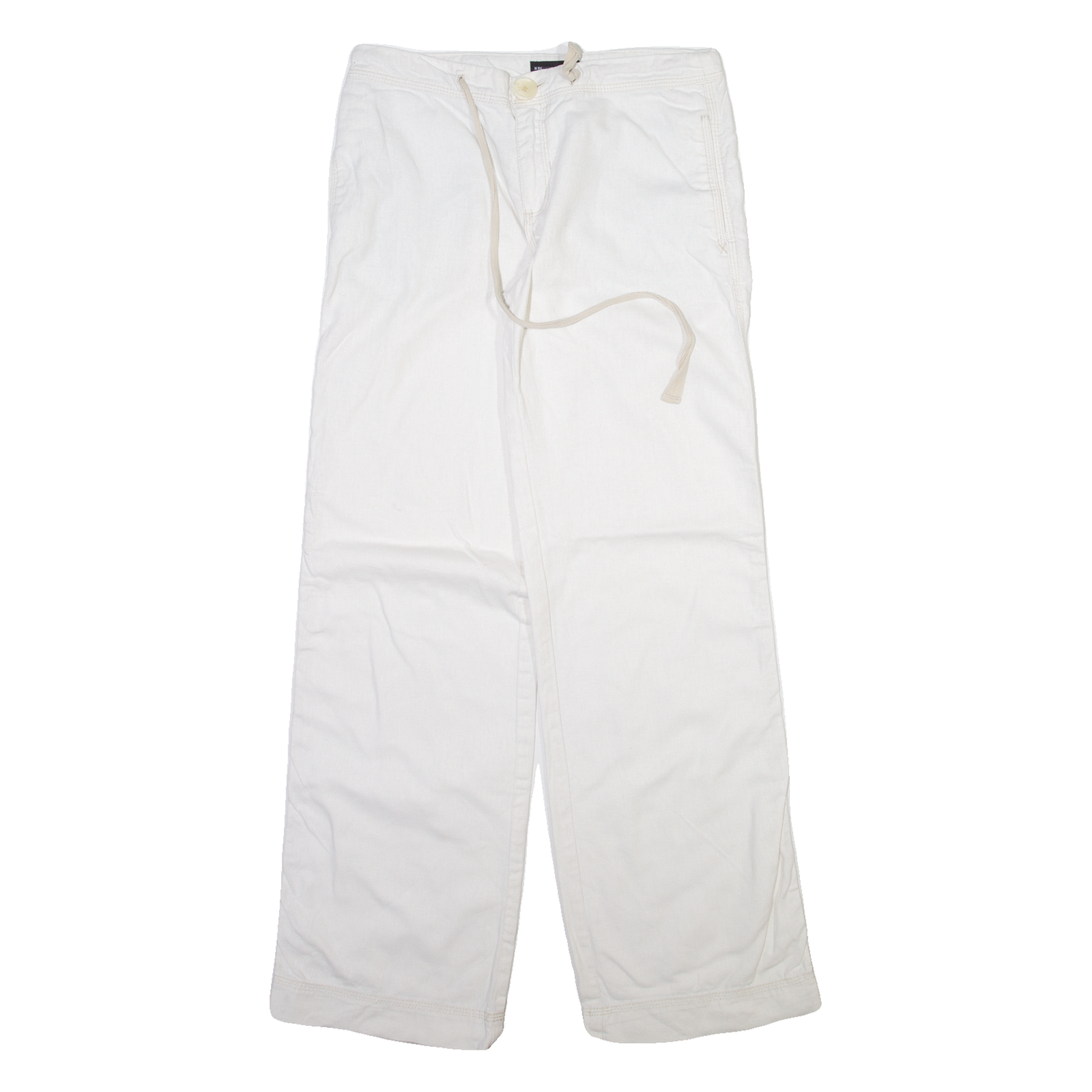 MNG Womens Trousers White Regular Wide-Leg W29 L31 Refurbished - N/A refurbished available on Cerqular