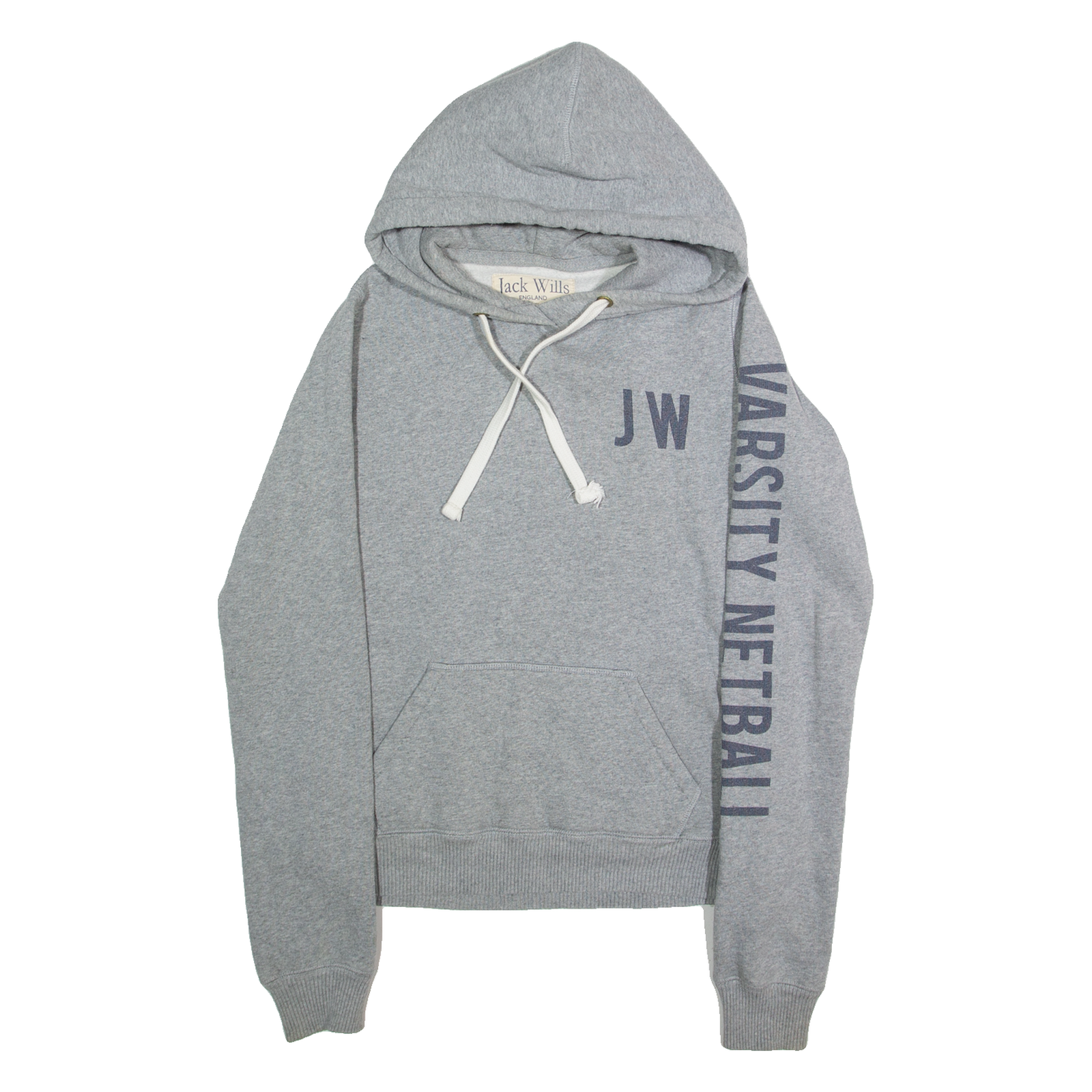 JACK WILLS Womens Grey Hoodie UK 10 Refurbished - N/A refurbished available on Cerqular