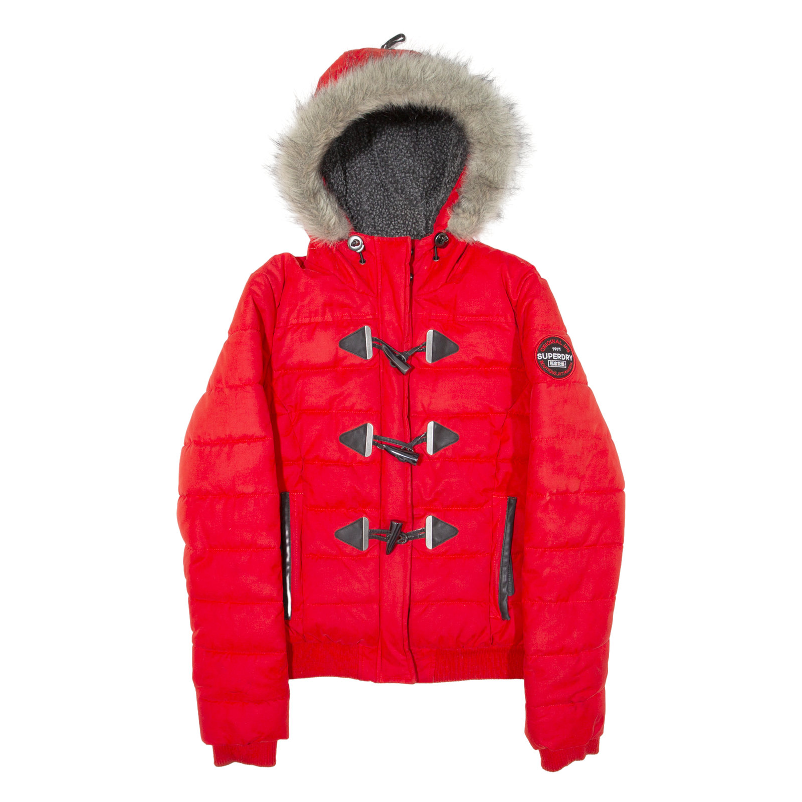 Buy SUPERDRY Fleece Lined Insulated Womens Puffer Jacket Red Hooded UK 8 Refurbished - $81.89 SUPERDRY Fleece Lined Insulated Womens Puffer Jacket Red Hooded UK 8 Refurbished - N/A refurbished available on Cerqular