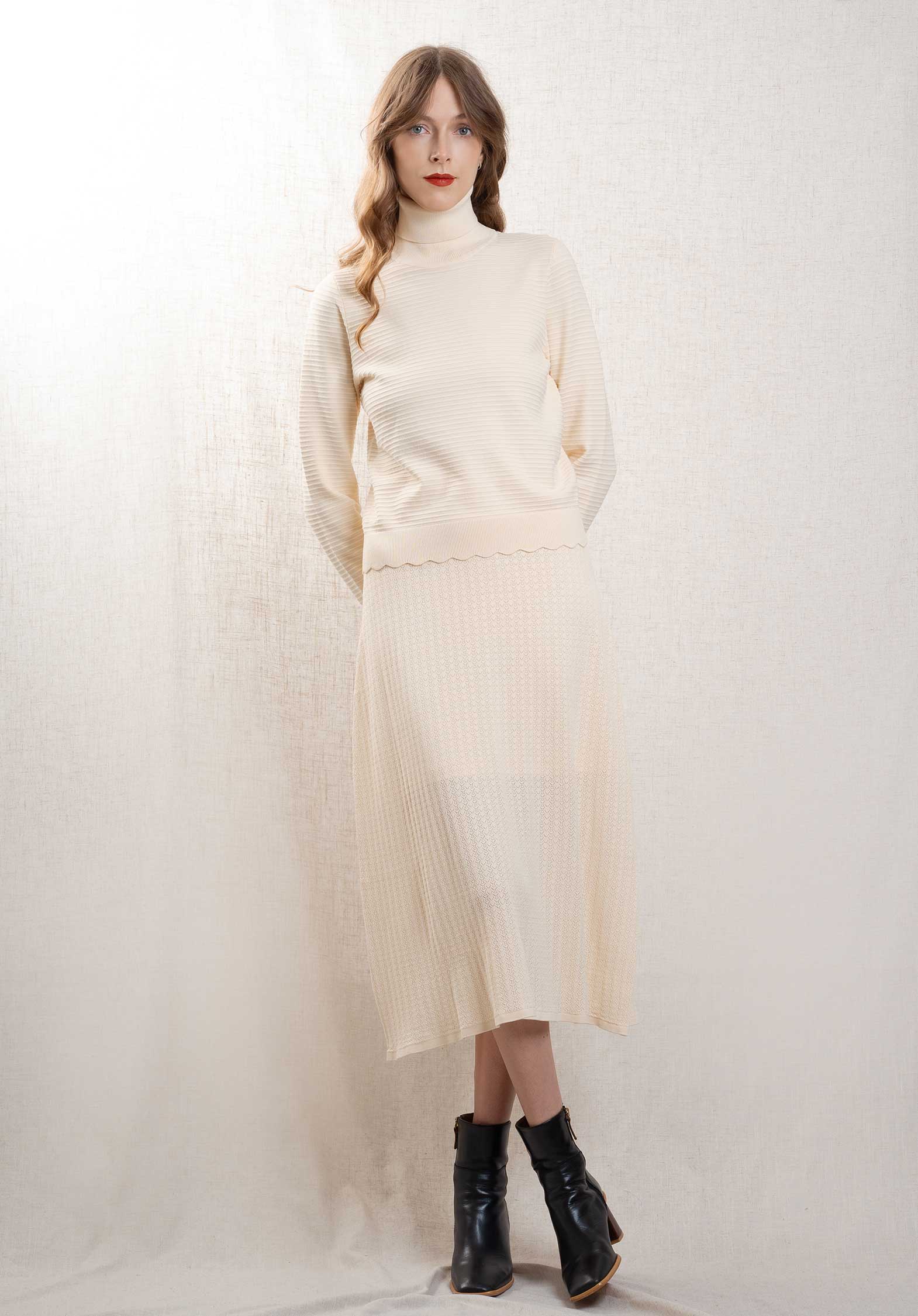 Skirt Joshua Ecru | Color: ECRU | Size: FR-38 Refurbished - N/A (I could not find a well-known brand with this name refurbished available on Cerqular