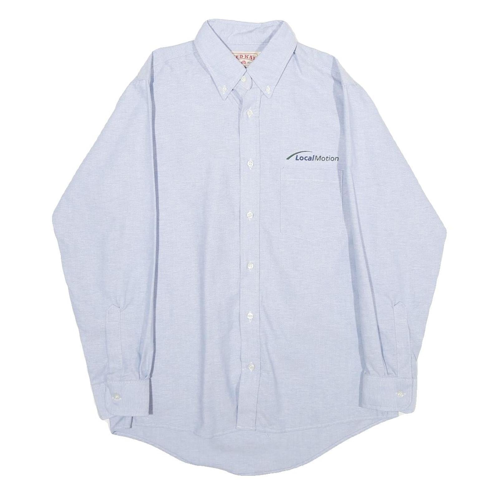 Buy RED KAP Mens Blue & White Cotton Blend Shirt M Button-Down Collar Long Sleeve Refurbished - $28.59 RED KAP Mens Blue & White Cotton Blend Shirt M Button-Down Collar Long Sleeve Refurbished - N/A refurbished available on Cerqular