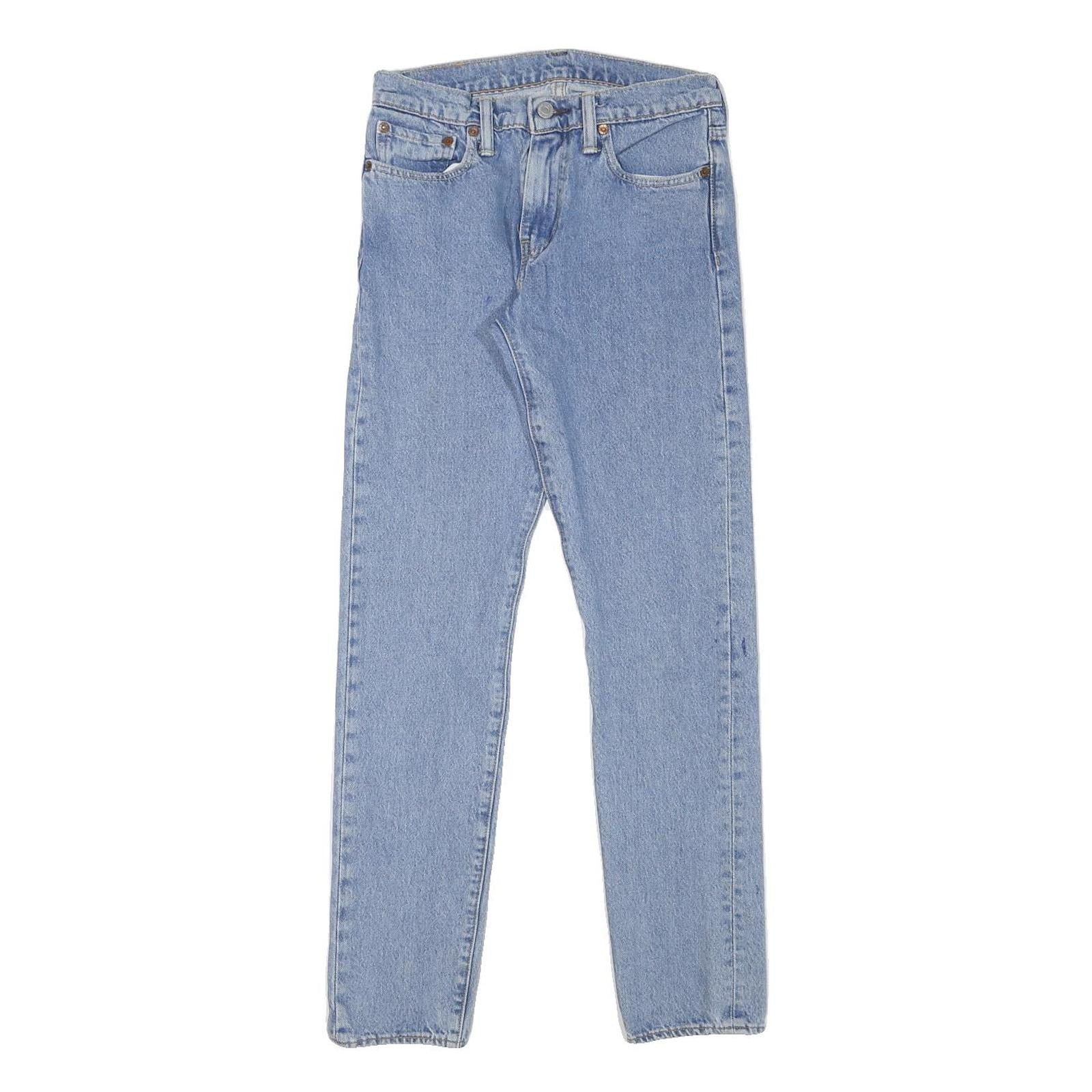 LEVI'S Mens Slim Blue Denim Light Woven Zip Jeans W26 L30 Classic Casual Refurbished - N/A refurbished available on Cerqular