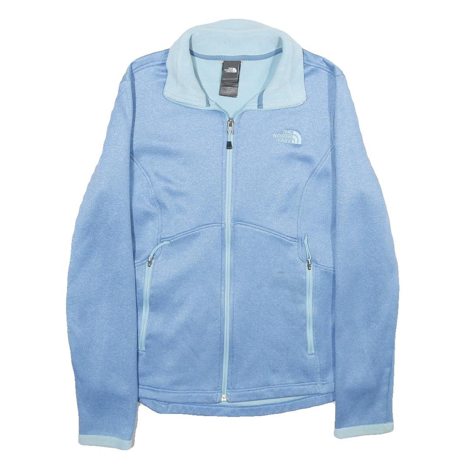 THE NORTH FACE Womens Blue Lightweight Jacket M Polyester Blend Zip Fleece Refurbished - N/A refurbished available on Cerqular