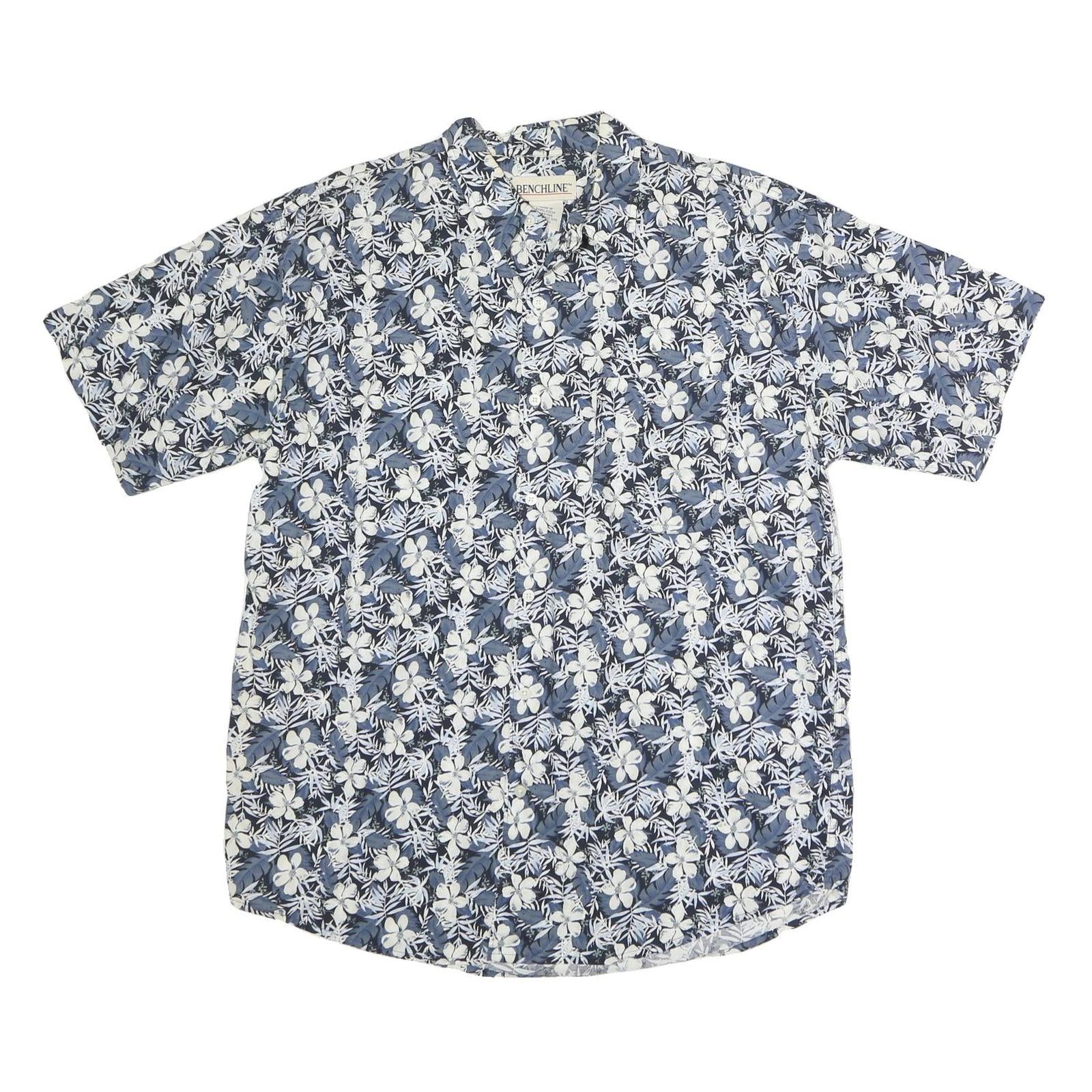 Buy BENCHLINE Mens Blue & White Floral Cotton Shirt L Casual Summer Short Sleeve Refurbished - $16.89 BENCHLINE Mens Blue & White Floral Cotton Shirt L Casual Summer Short Sleeve Refurbished - N/A refurbished available on Cerqular