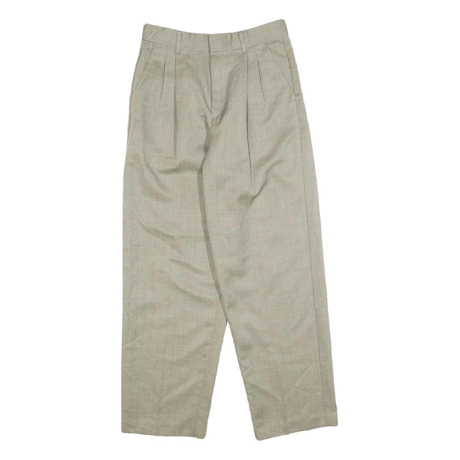 Womens Beige Polyester Regular Fit Straight Leg Trousers W26 L26 Classic Refurbished - N/A refurbished available on Cerqular