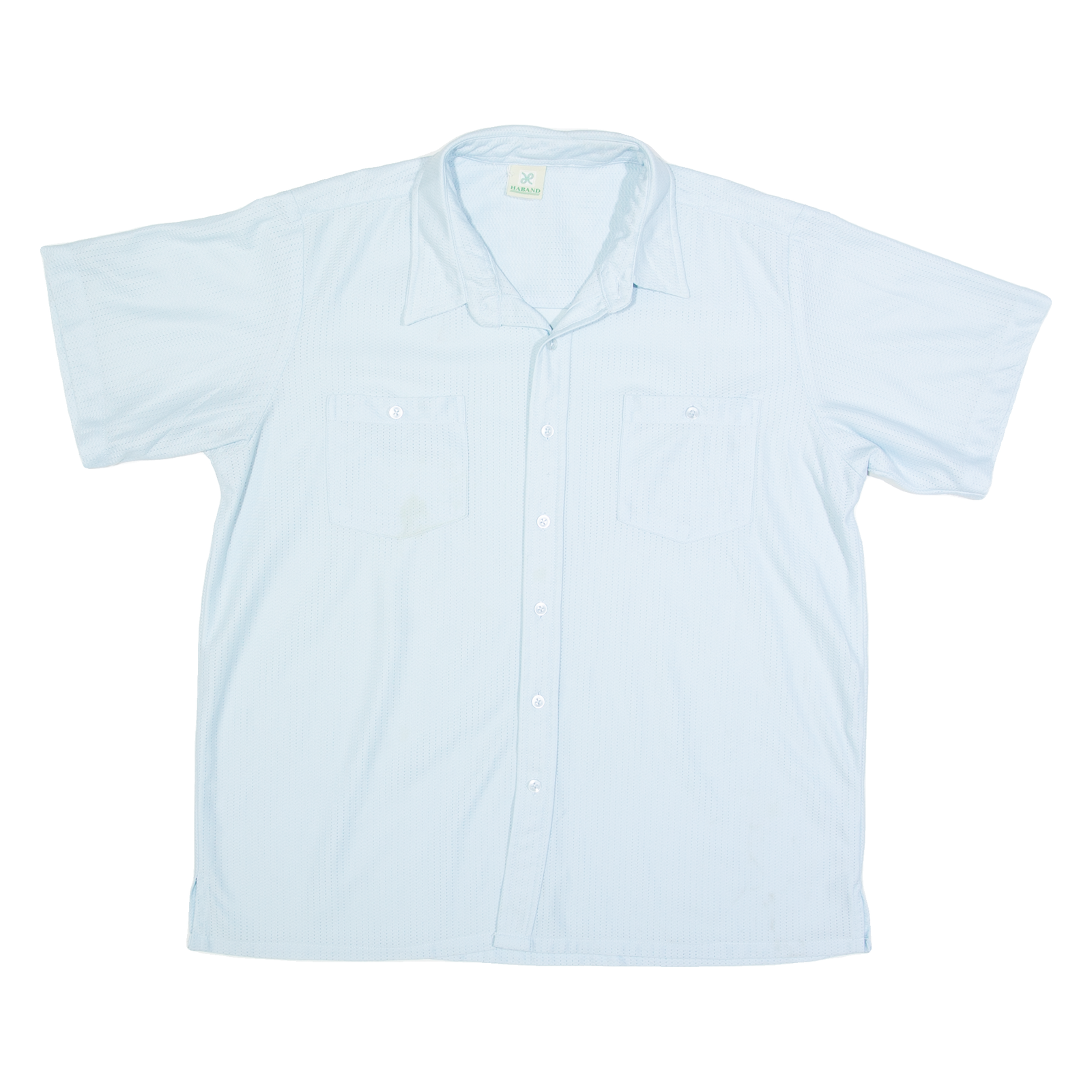 HABAND Mens Plain Shirt Blue L Refurbished - N/A refurbished available on Cerqular