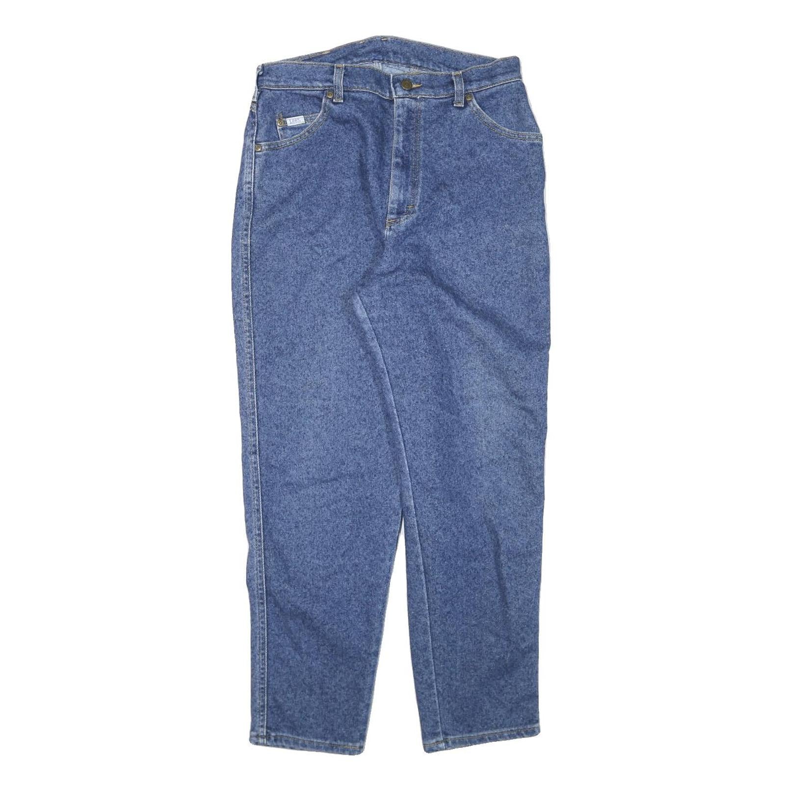 LEE Womens Relaxed Blue Denim Medium Wash Jeans W30 L26 Classic Style Zip Refurbished - N/A refurbished available on Cerqular