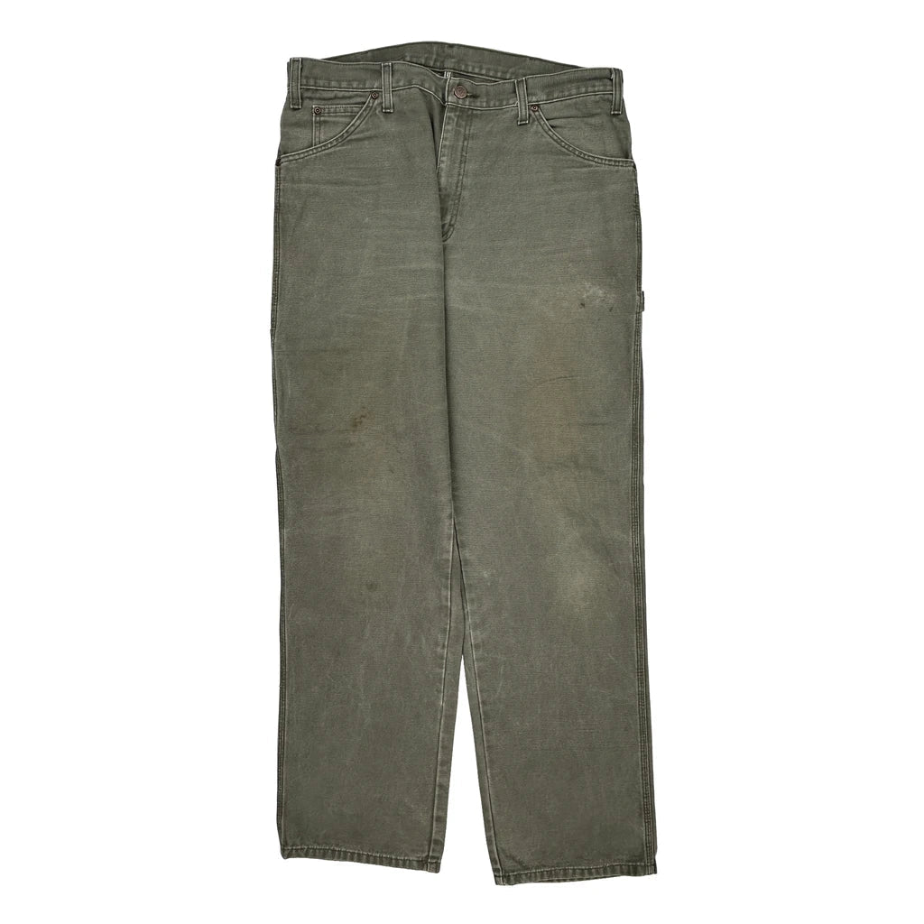 Buy Dickies Carpenter Trousers - 36W 32L Grey Cotton Refurbished - $22.77 Dickies Carpenter Trousers - 36W 32L Grey Cotton Refurbished - Thrifted (note: this is a term often used to describe second- refurbished available on Cerqular