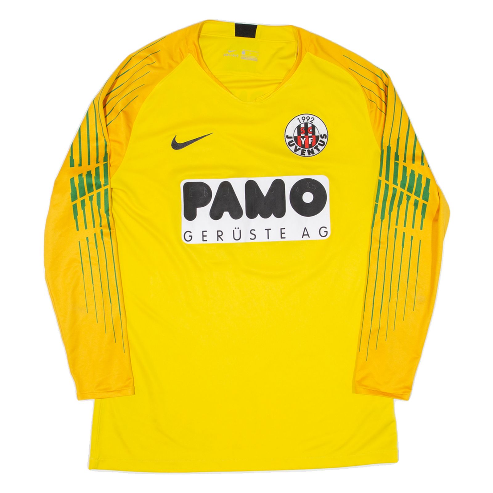 NIKE Juventus Goalkeeper Mens Football Shirt Jersey Yellow Long Sleeve L Refurbished - N/A refurbished available on Cerqular