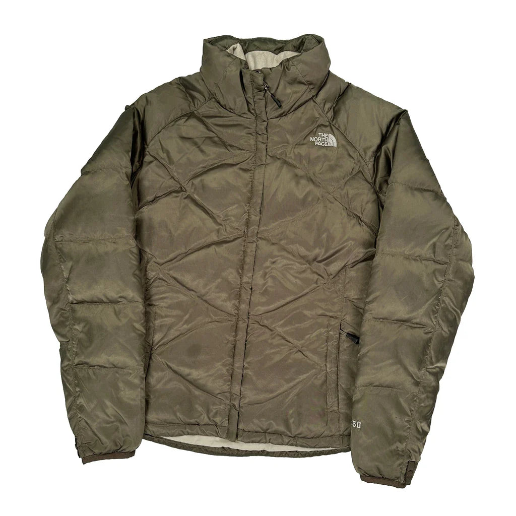 550 Fill The North Face Puffer - Large Green Polyester Refurbished - Thrifted (note: this is a term often used to describe second- refurbished available on Cerqular
