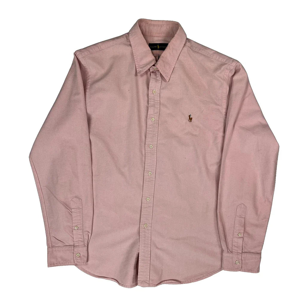 Ralph Lauren Shirt - Large Pink Cotton Refurbished - Thrifted (note: this is a term often used to describe second- refurbished available on Cerqular