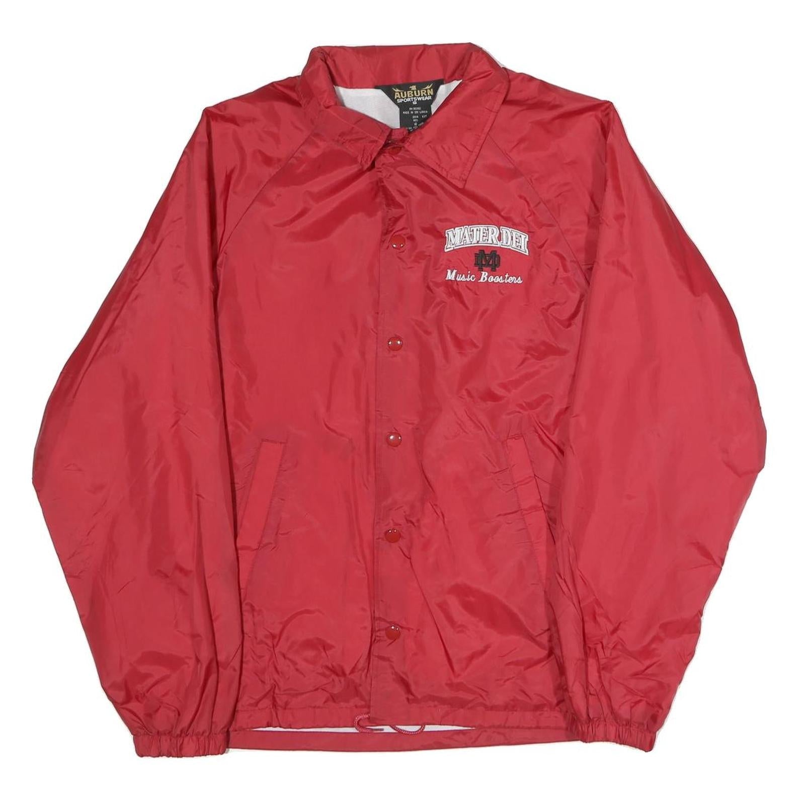 Buy AUBURN Mens Red Coach Jacket S Nylon Plain Button Closure Lightweight Refurbished - $32.49 AUBURN Mens Red Coach Jacket S Nylon Plain Button Closure Lightweight Refurbished - N/A refurbished available on Cerqular