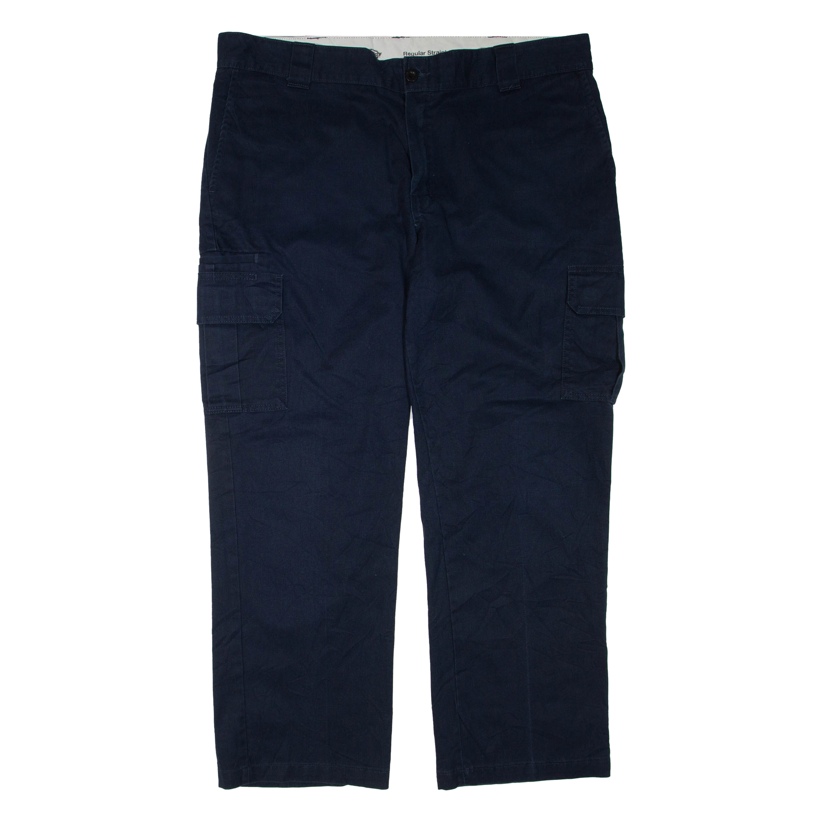 DICKIES Cargo Mens Trousers Blue Regular Straight W40 L30 Refurbished - N/A refurbished available on Cerqular