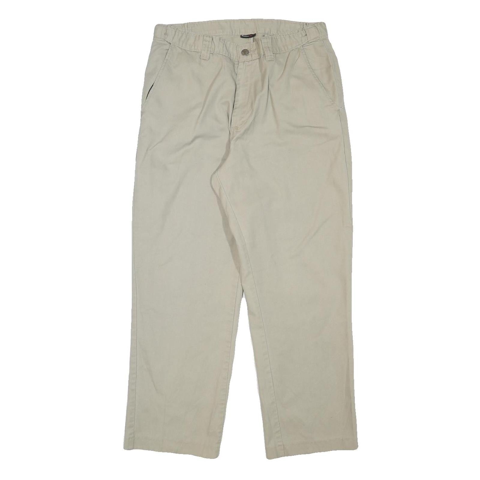 DICKIES Mens Cotton Blend Beige Regular Fit Straight Leg Trousers W32 L28 Worker Refurbished - N/A refurbished available on Cerqular