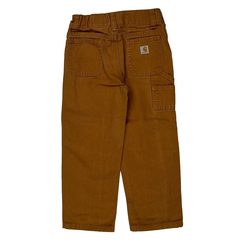 Carhartt Double Knee Carpenter Trousers - XS Brown Cotton Refurbished - Thrifted (note: this is a term often used to describe second- refurbished available on Cerqular