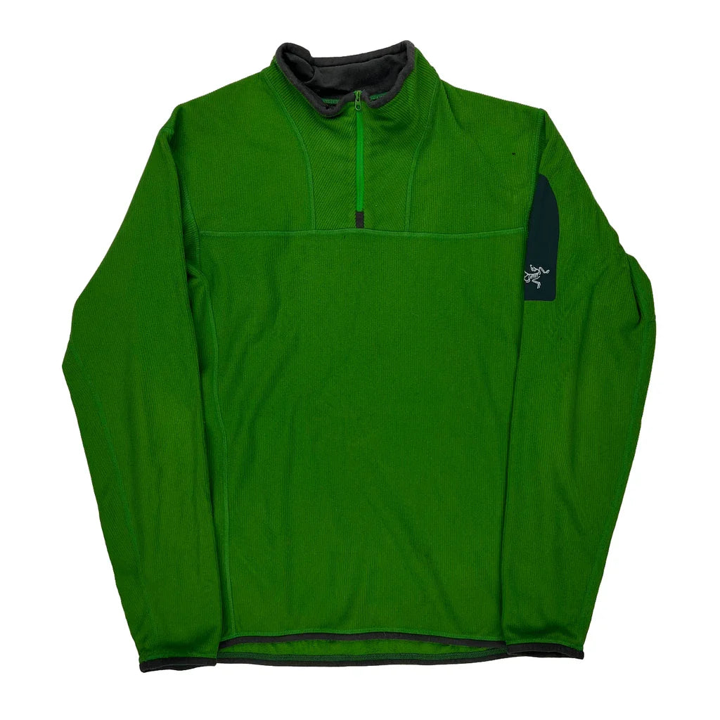 Arc''Teryx Fleece - Small Green Polyester Refurbished - Thrifted (note: this is a term often used to describe second- refurbished available on Cerqular