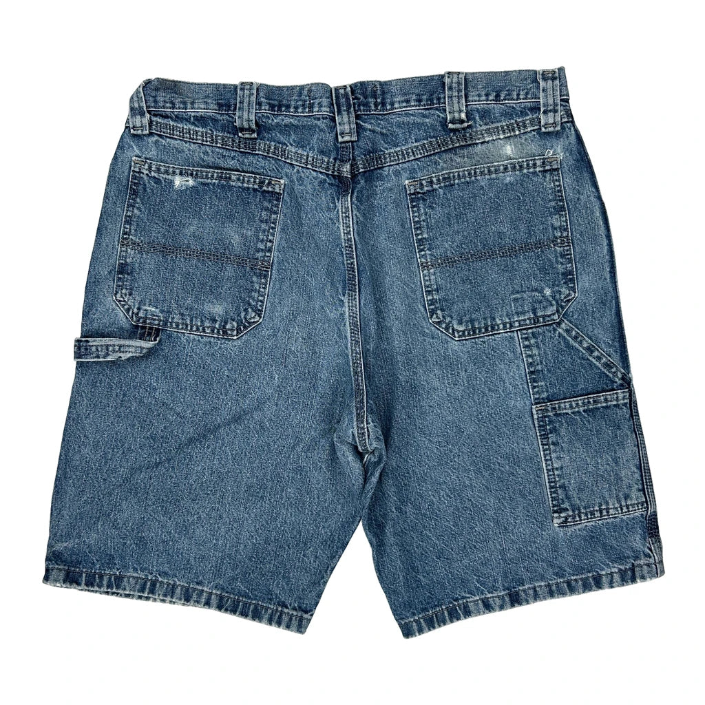 Buy Wrangler Denim Shorts - 36W 9L Blue Denim Refurbished - $39.85 Wrangler Denim Shorts - 36W 9L Blue Denim Refurbished - Thrifted (note: this is a term often used to describe second- refurbished available on Cerqular