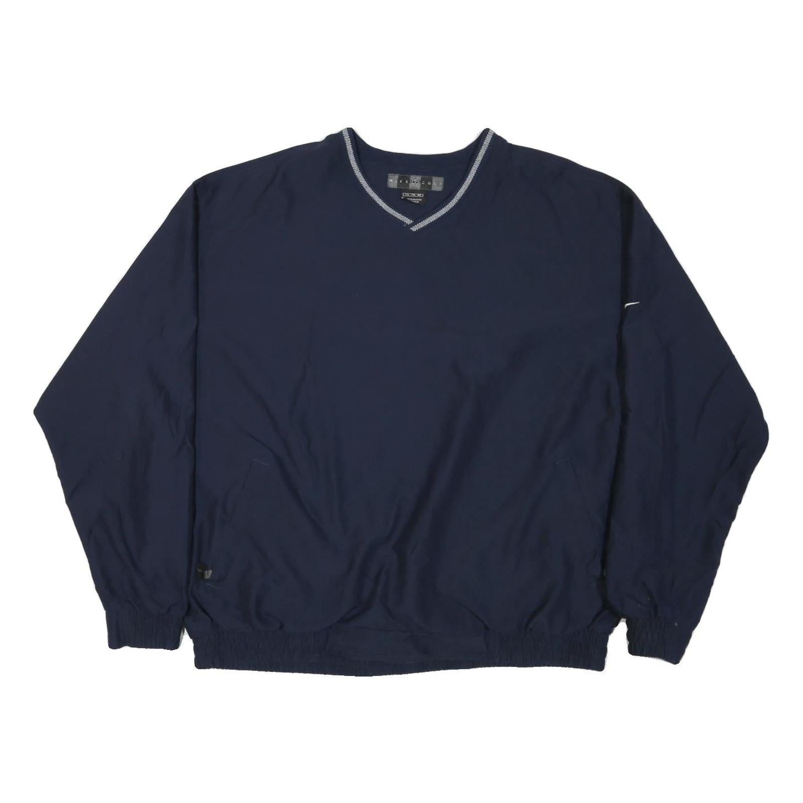NIKE Mens Navy Blue Pullover Nylon Jacket 2XL Sportswear Casual Lightweight Refurbished - N/A refurbished available on Cerqular