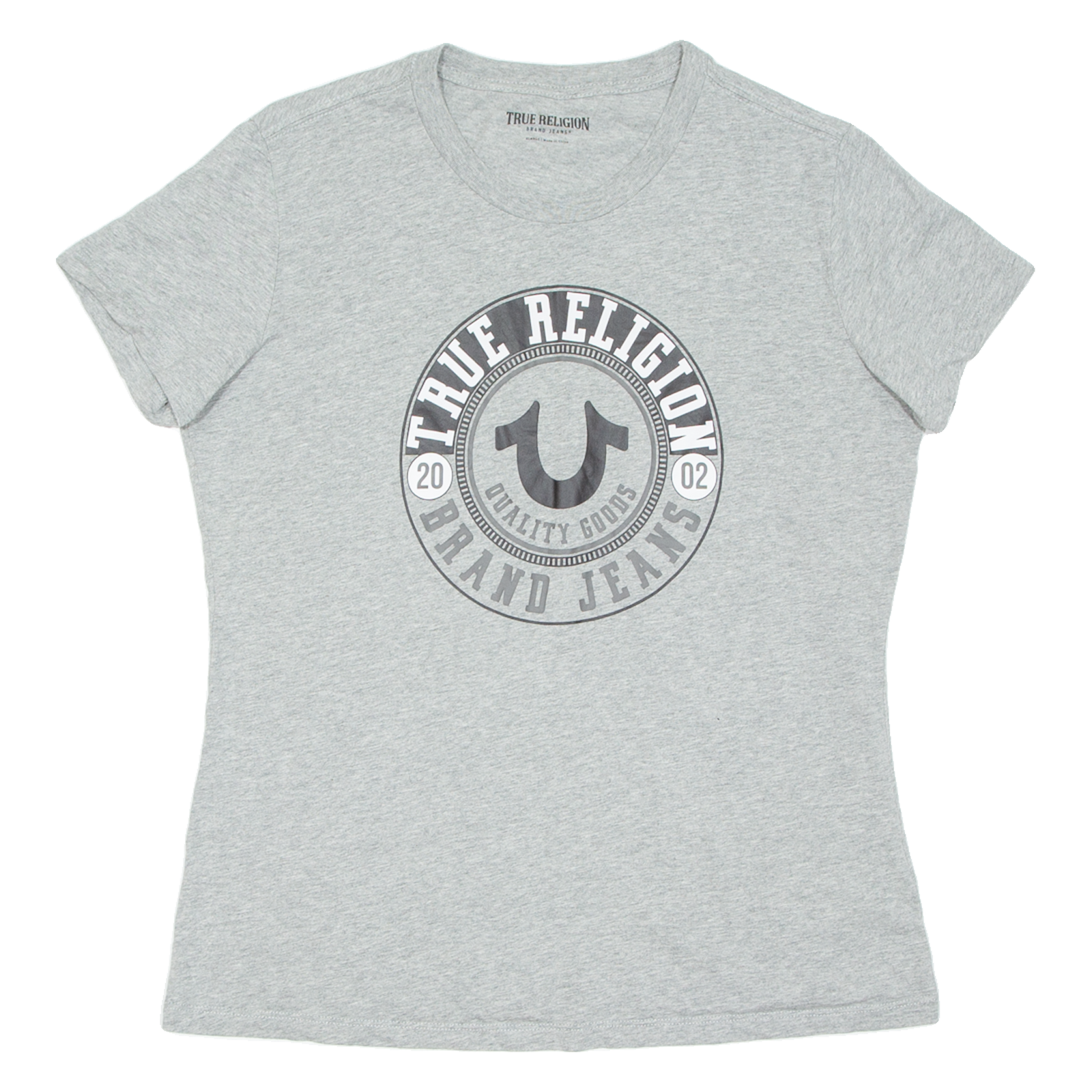TRUE RELIGION Womens T-Shirt Grey XL Refurbished - N/A refurbished available on Cerqular