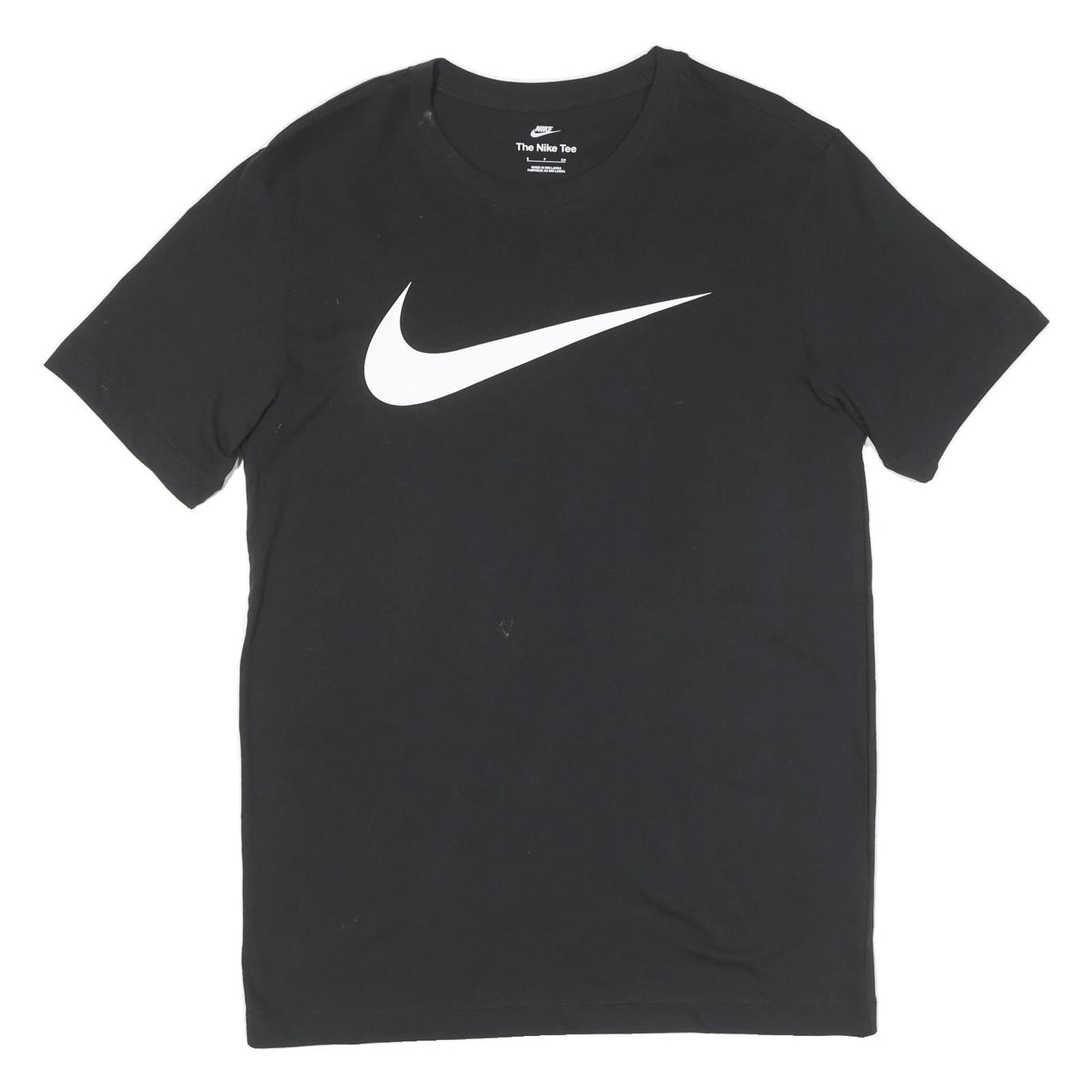 Buy NIKE Mens Black Slogan T-Shirt S Short Sleeve Crew Neck Cotton Sport Refurbished - $19.49 NIKE Mens Black Slogan T-Shirt S Short Sleeve Crew Neck Cotton Sport Refurbished - N/A refurbished available on Cerqular