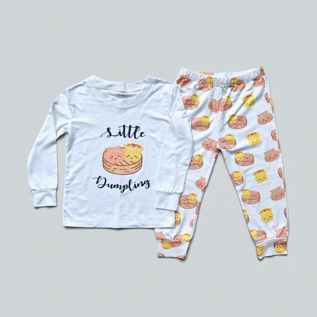 Buy Bamboo Blend Two Piece Pajama Set - Dim Sum | Size: 3-4Y Refurbished - $40.17 Bamboo Blend Two Piece Pajama Set - Dim Sum | Size: 3-4Y Refurbished - The Wee Bean refurbished available on Cerqular