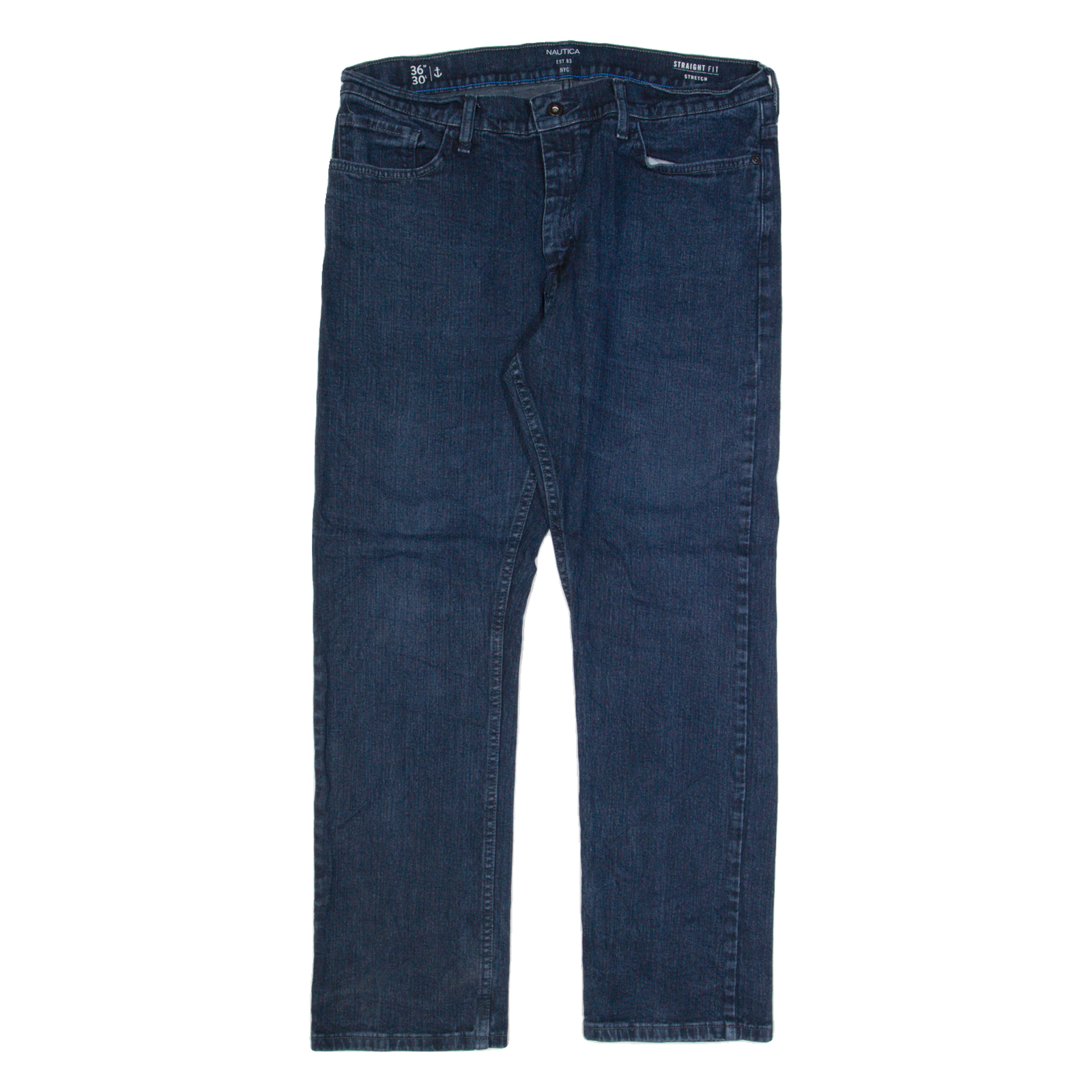 NAUTICA Mens Jeans Blue Regular Straight W36 L30 Refurbished - N/A refurbished available on Cerqular