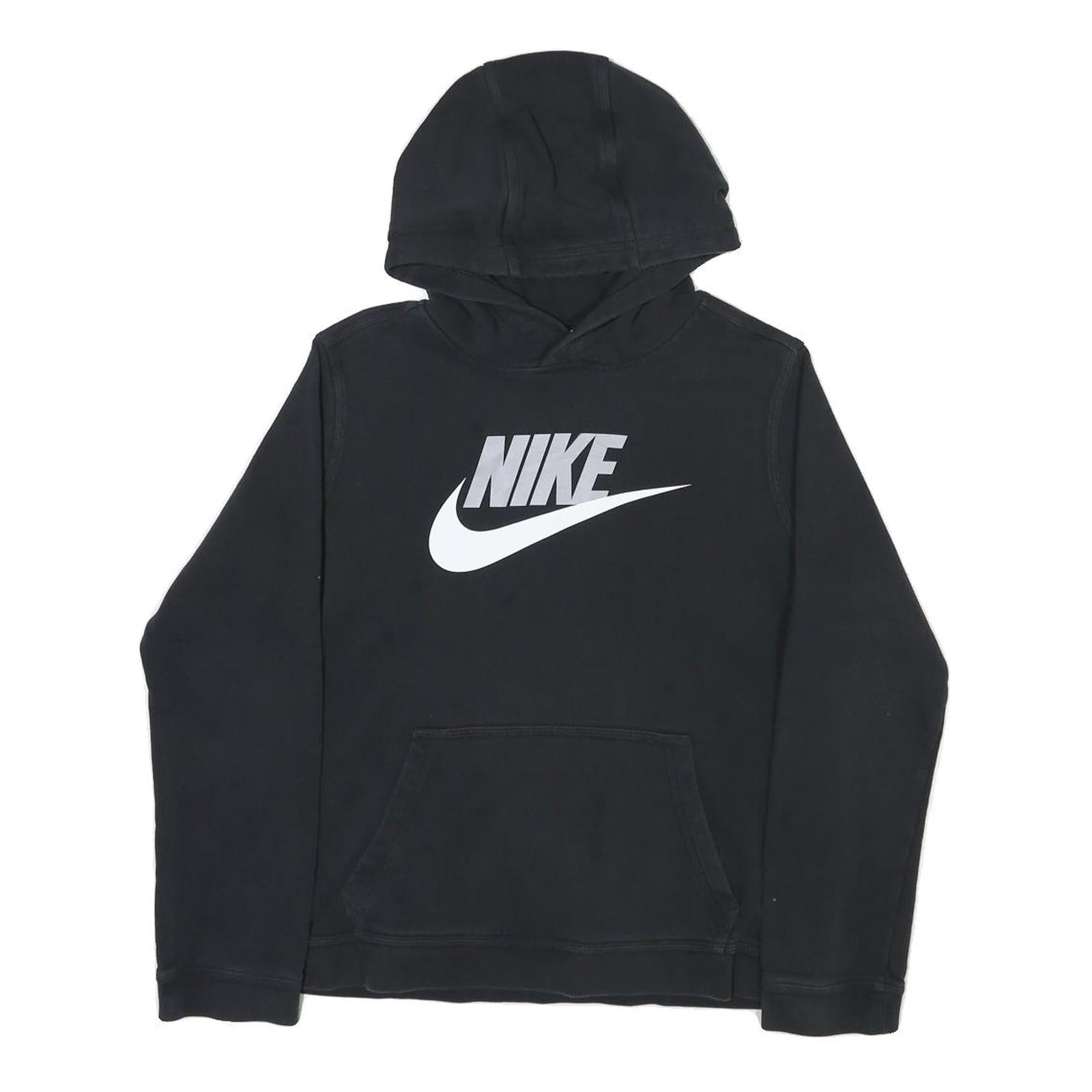 NIKE Womens Black Hoodie XL Cotton Blend Comfort Casual Sweatshirt Refurbished - N/A refurbished available on Cerqular