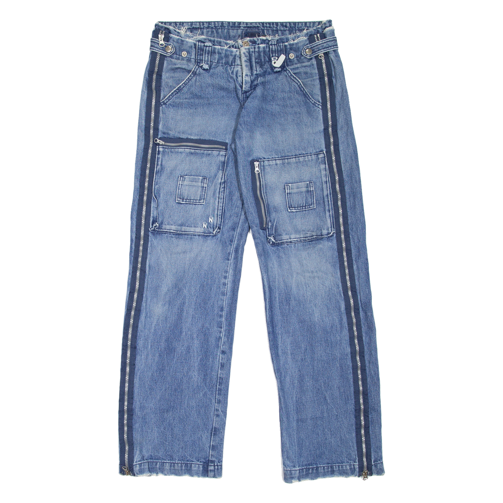 ON NAME Womens Jeans Blue Relaxed Straight W28 L34 Refurbished - N/A refurbished available on Cerqular