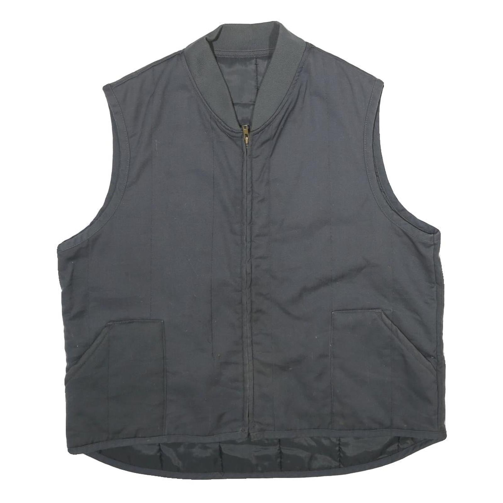 DICKIES Mens Black Cotton Blend Quilted Jacket XL Workwear Zip Pockets Refurbished - N/A refurbished available on Cerqular