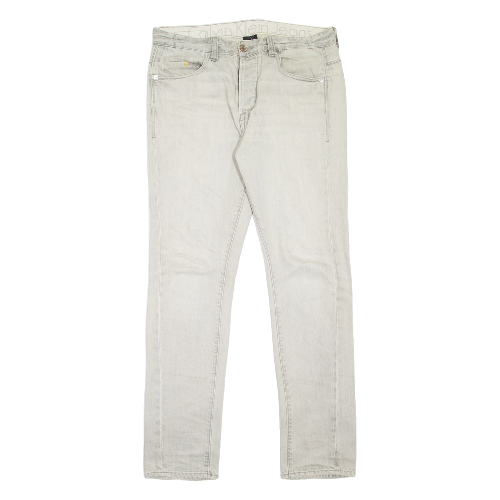 CALVIN KLEIN JEANS CK ONE Slouchy Mens Jeans Grey Slim Skinny W31 L32 Refurbished - N/A refurbished available on Cerqular