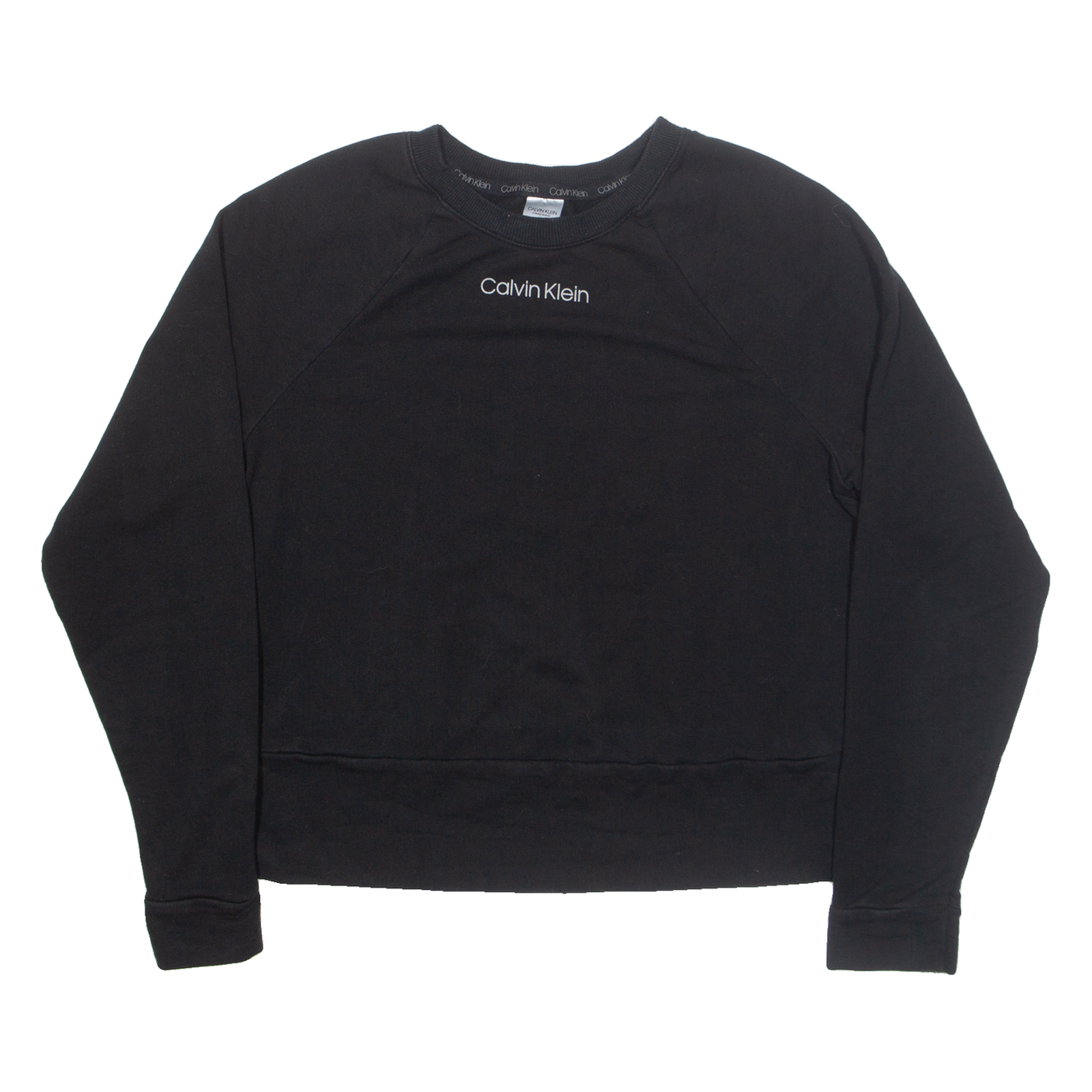 CALVIN KLEIN Sleepwear Womens Sweatshirt Black S Refurbished - N/A refurbished available on Cerqular