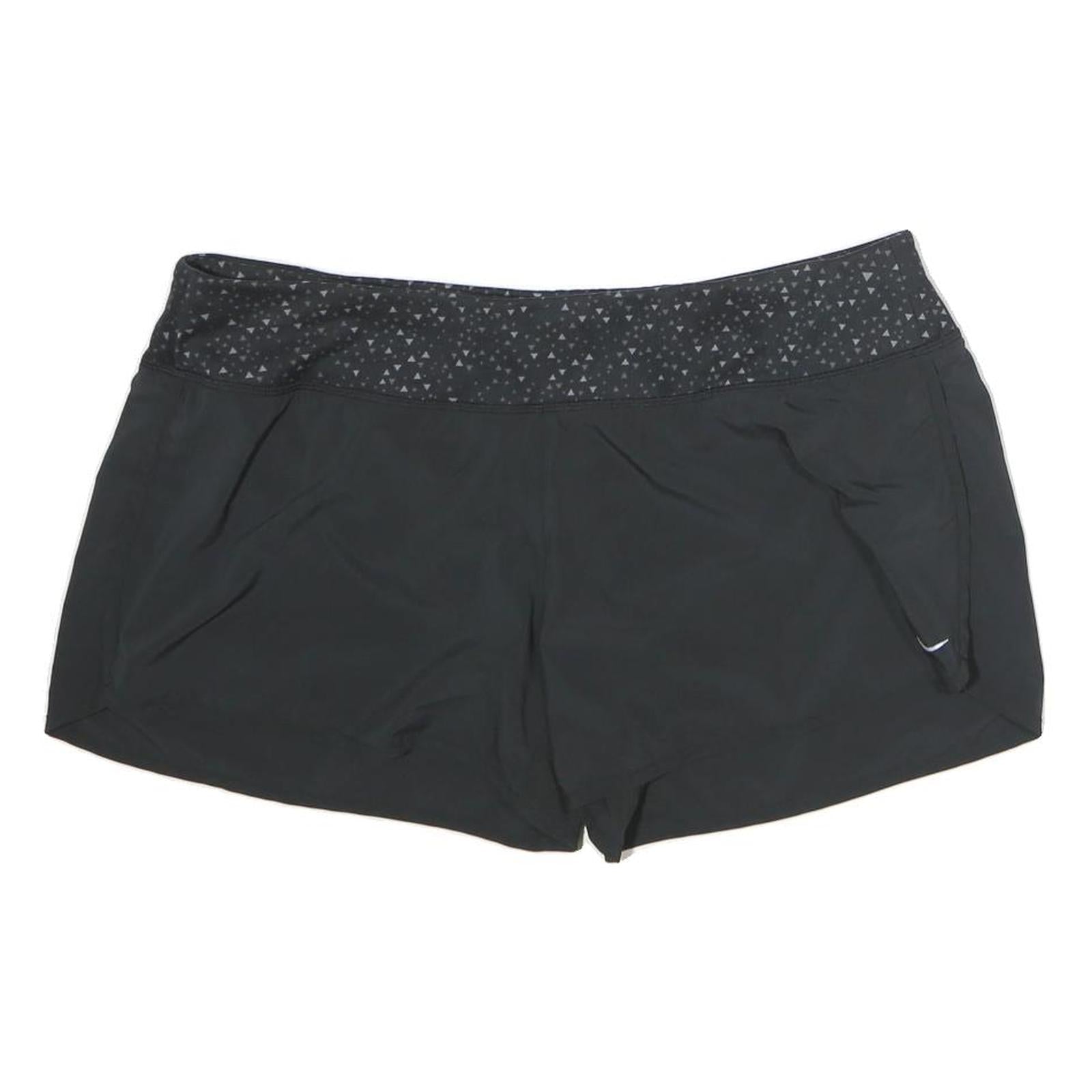 NIKE Womens Black Sports Shorts XL W36 Athletic Casual Polyester Dri-Fit Refurbished - N/A refurbished available on Cerqular