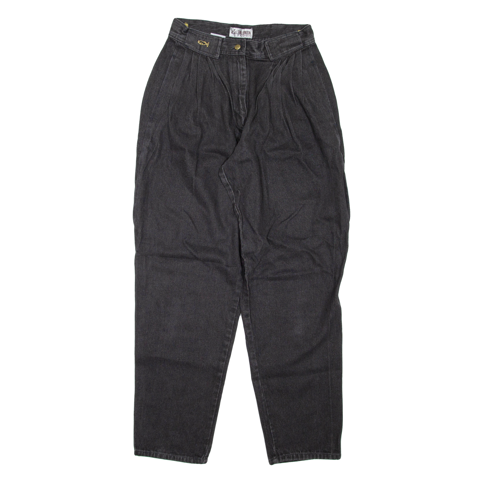 LA TALENTA Womens Jeans Black Regular Tapered W28 L31 Refurbished - N/A refurbished available on Cerqular