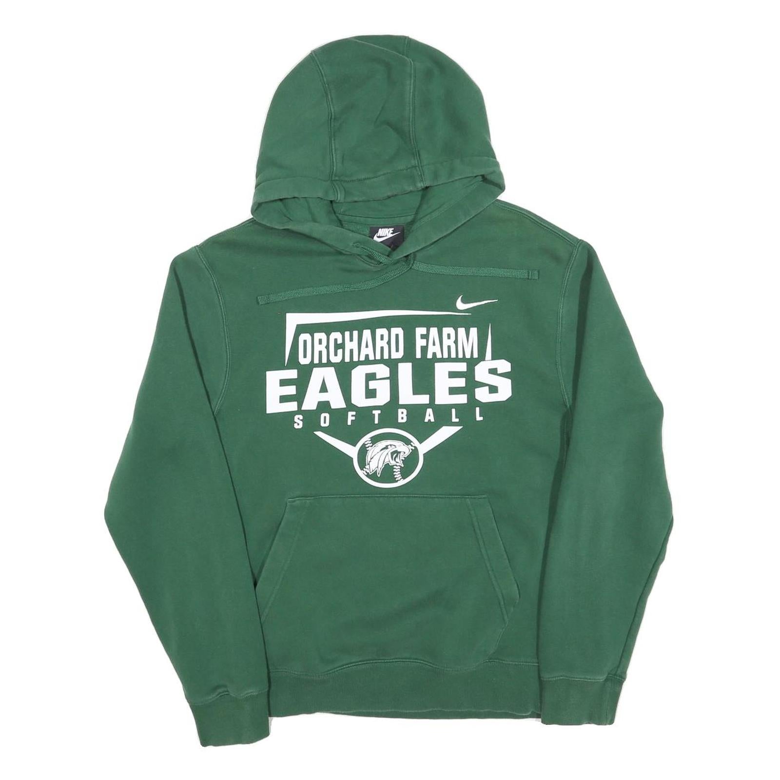 Buy NIKE Mens Green Orchard Farm Eagles Softball Pullover Hoodie S Sportswear Refurbished - $41.59 NIKE Mens Green Orchard Farm Eagles Softball Pullover Hoodie S Sportswear Refurbished - N/A refurbished available on Cerqular