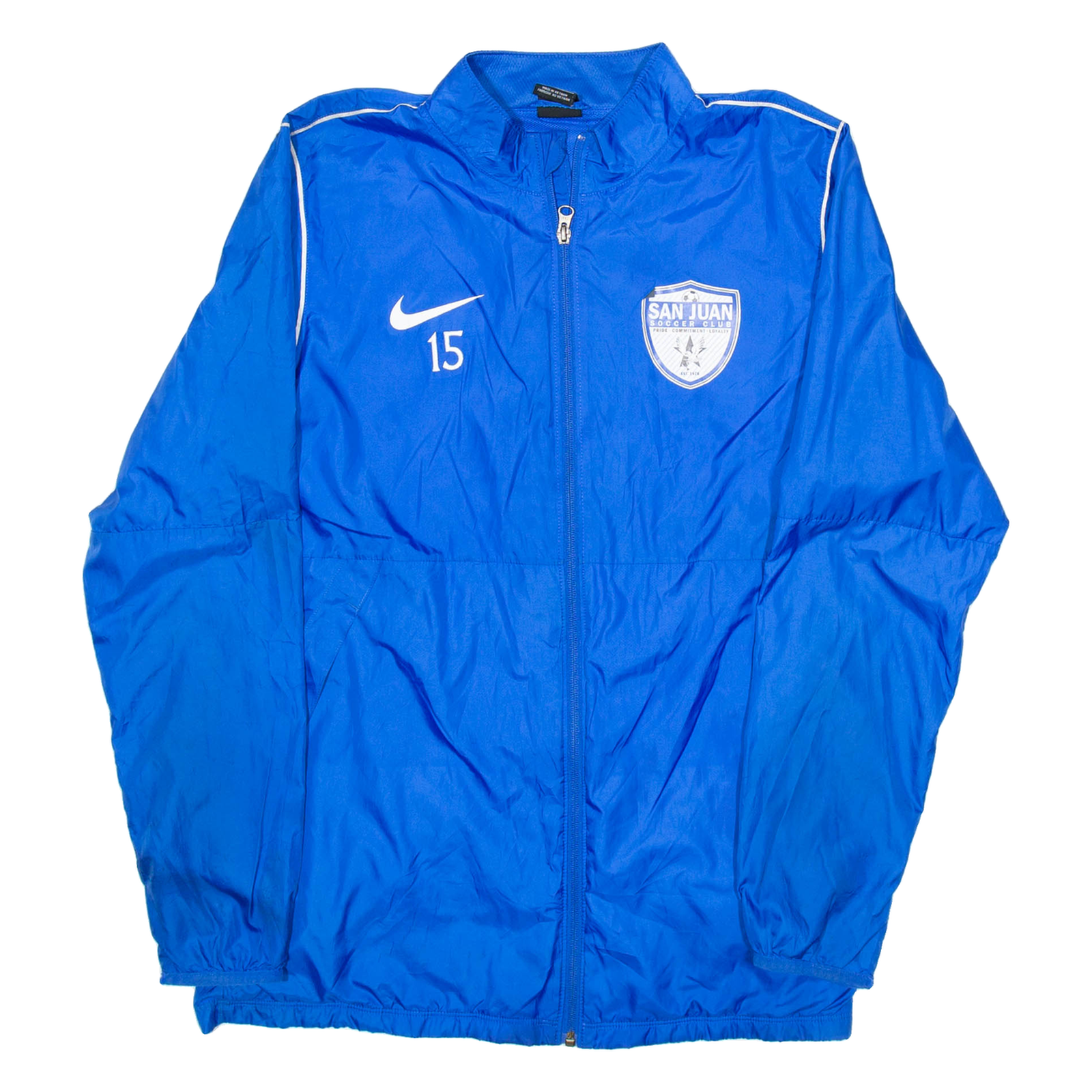 NIKE San Juan Mens Track Jacket Blue L Refurbished - N/A refurbished available on Cerqular