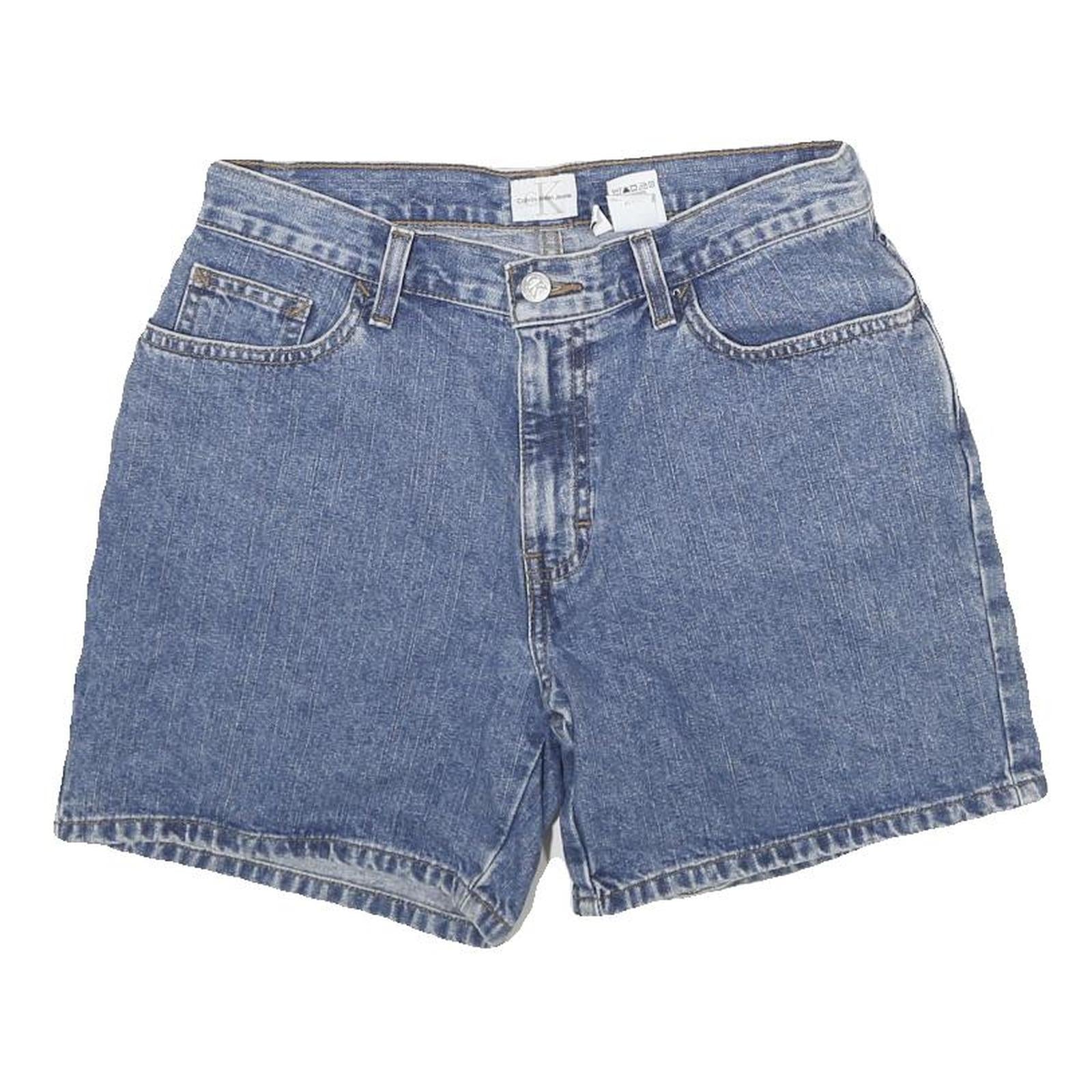 CALVIN KLEIN JEANS Womens Shorts Blue Denim M W28 Classic Fit Casual Refurbished - N/A refurbished available on Cerqular