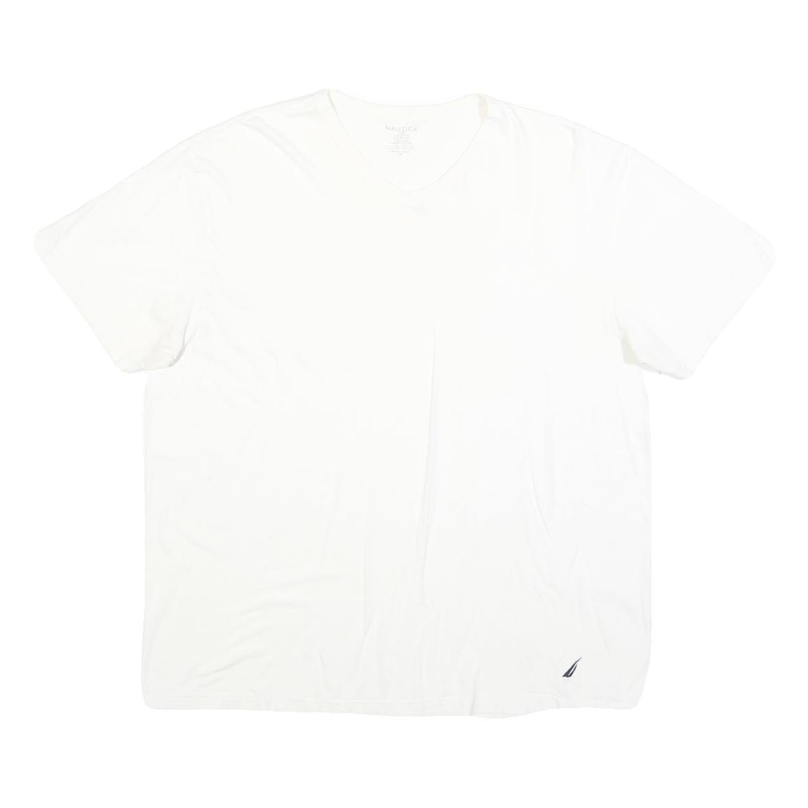 Buy NAUTICA Mens White Cotton Blend V-Neck T-Shirt L Classic Casual Lightweight Refurbished - $19.49 NAUTICA Mens White Cotton Blend V-Neck T-Shirt L Classic Casual Lightweight Refurbished - N/A refurbished available on Cerqular