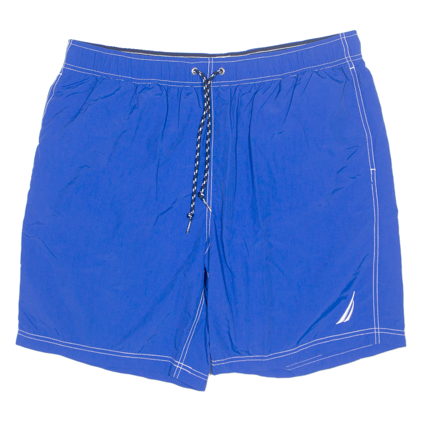NAUTICA Mesh Lined Mens Swimming Shorts Blue Relaxed L W34 Refurbished - N/A refurbished available on Cerqular