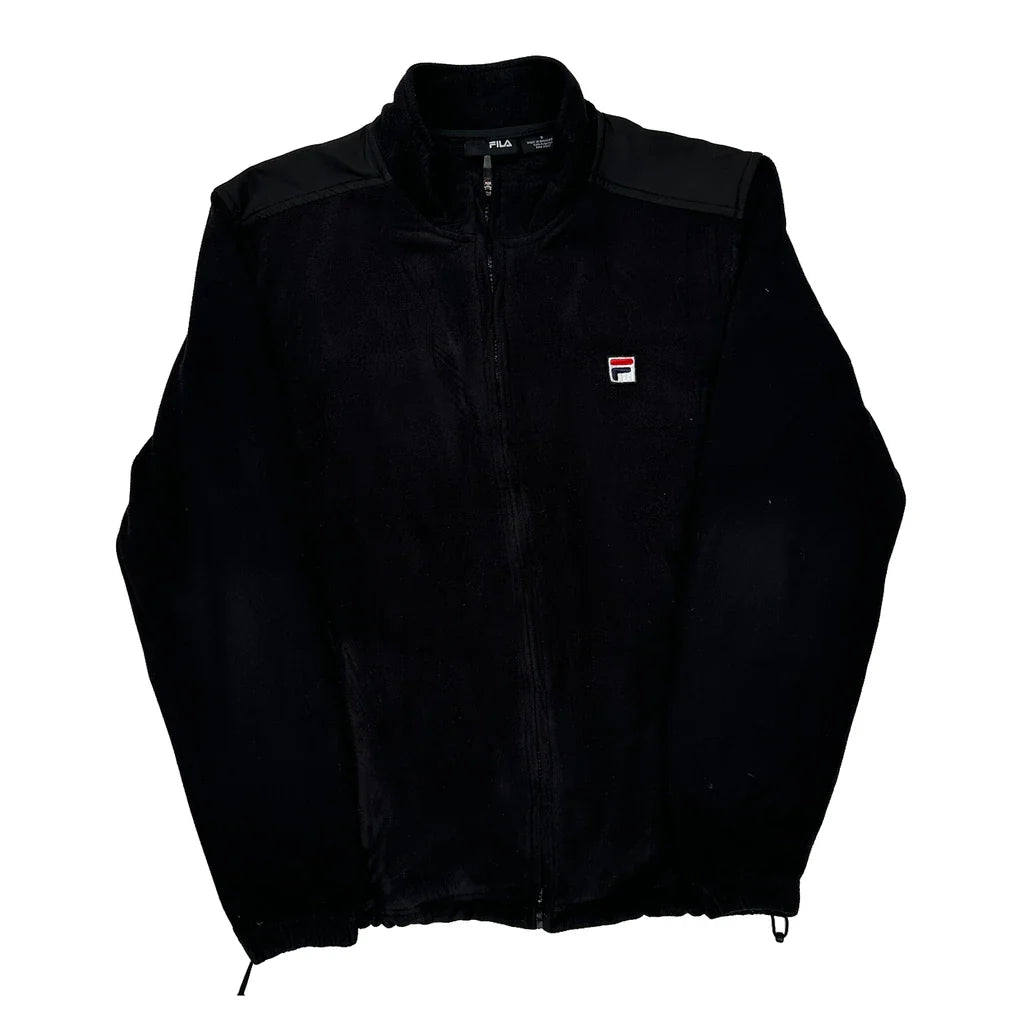 Buy Fila Fleece - Small Black Polyester Refurbished - $18.75 Fila Fleece - Small Black Polyester Refurbished - Thrifted (note: this is a term often used to describe second- refurbished available on Cerqular